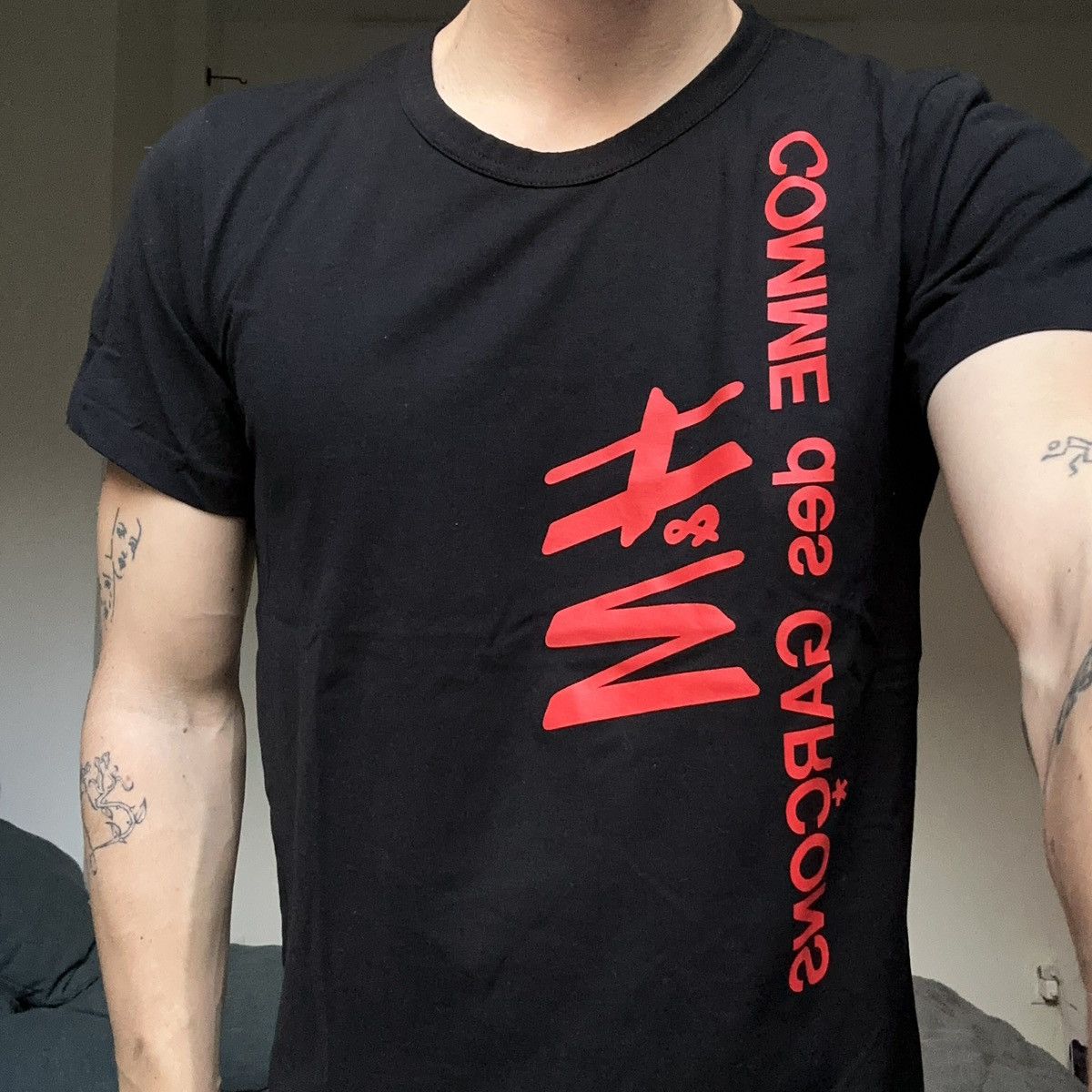Comme des Garcons × H&M Rare SS08 Comme des Garçons CDG x H&M Graphic Shirt Size US M / EU 48-50 / 2 - 2 Thumbnail