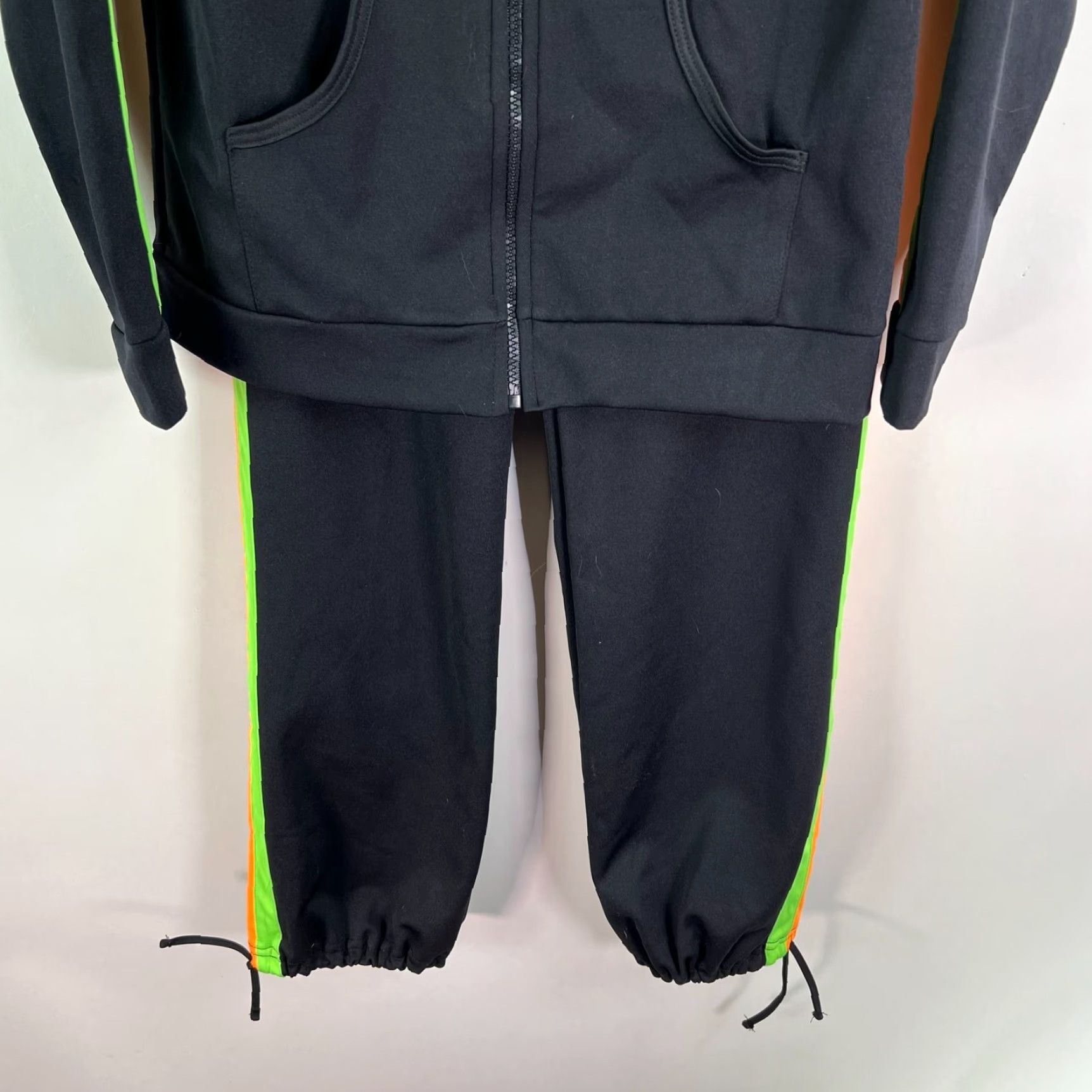 NEXT Vintage Y2K Next Concept Track Suit Men's Size XS Black Polyester Size 34R - 3 Thumbnail