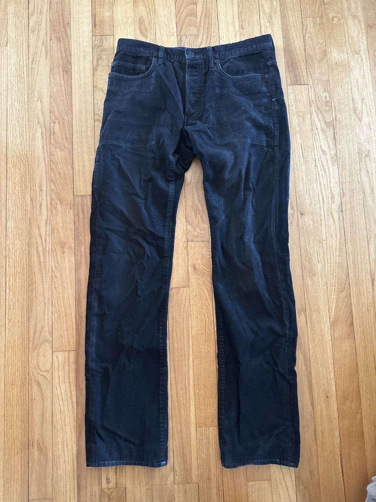 image of Dior Homme Waxed Denim in Black, Men's (Size 33)