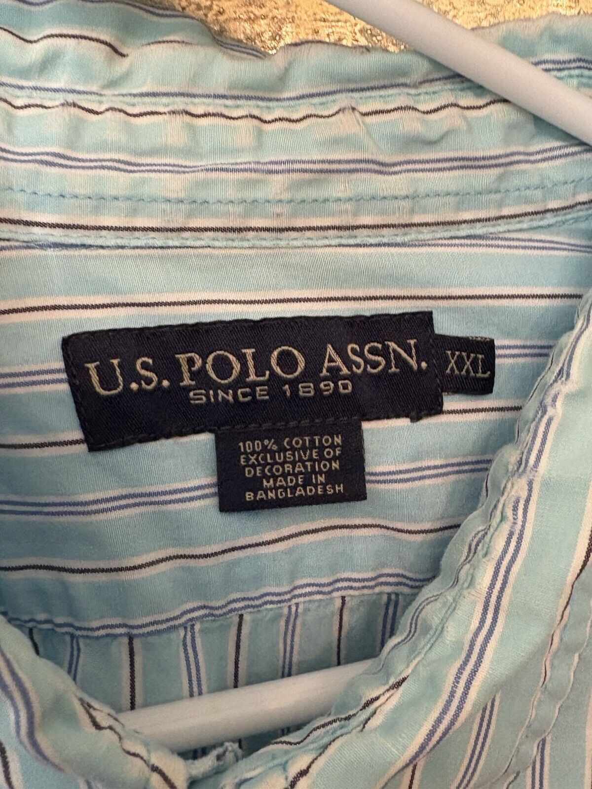 U.S. Polo Assn. US Polo Assn shirt mens 2XL striped button up long sleeve Size US XXL / EU 58 / 5 - 5 Thumbnail