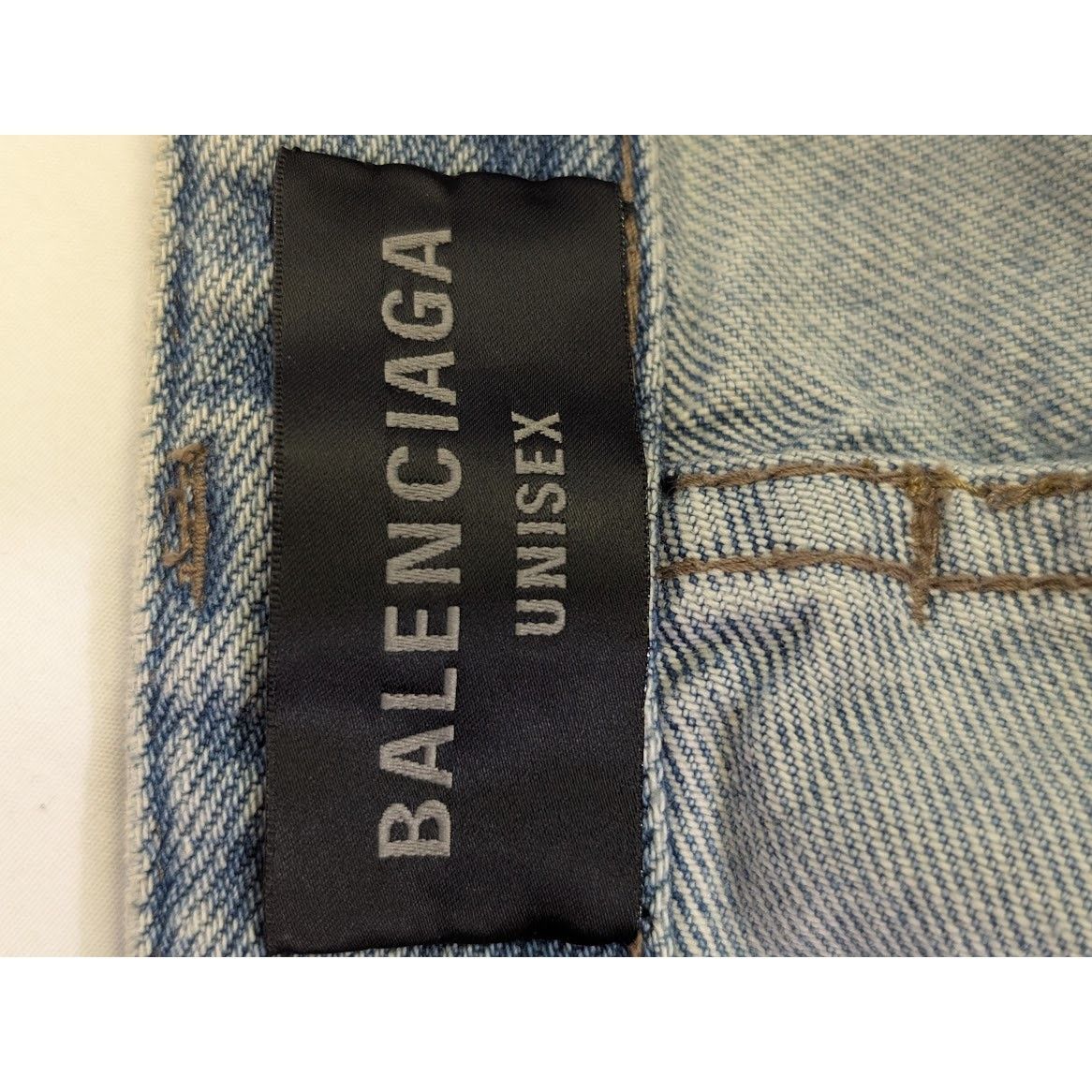 Balenciaga o1rshd1 Organic Japanese Twill Baggy Pants in Dirty Blue Size US 32 / EU 48 - 16 Thumbnail