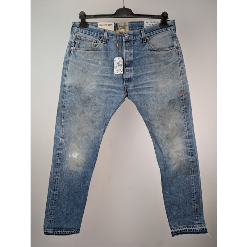 Gallery Dept. o1rshd1 Levi's 501 Reconstructed Denim Jeans in Indigo Blue Size US 35 - 2 Thumbnail