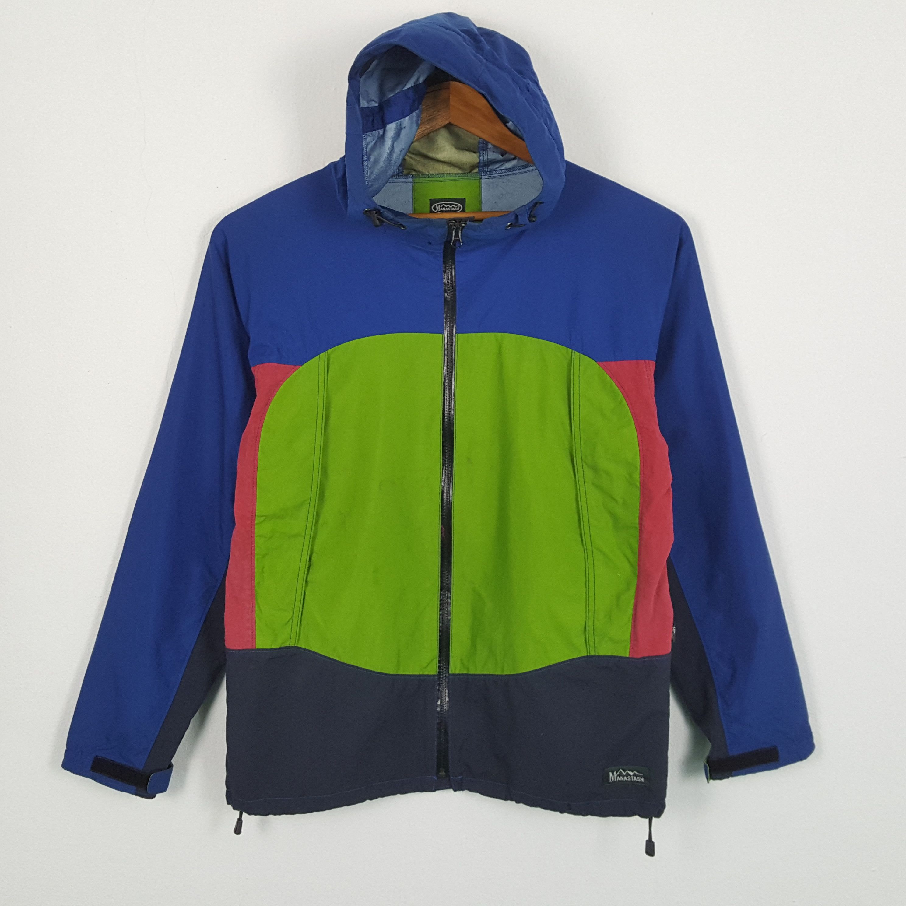 image of Vintage Manastash Outdoor Style Windbreaker Colours Jacket, Men's (Size Large)
