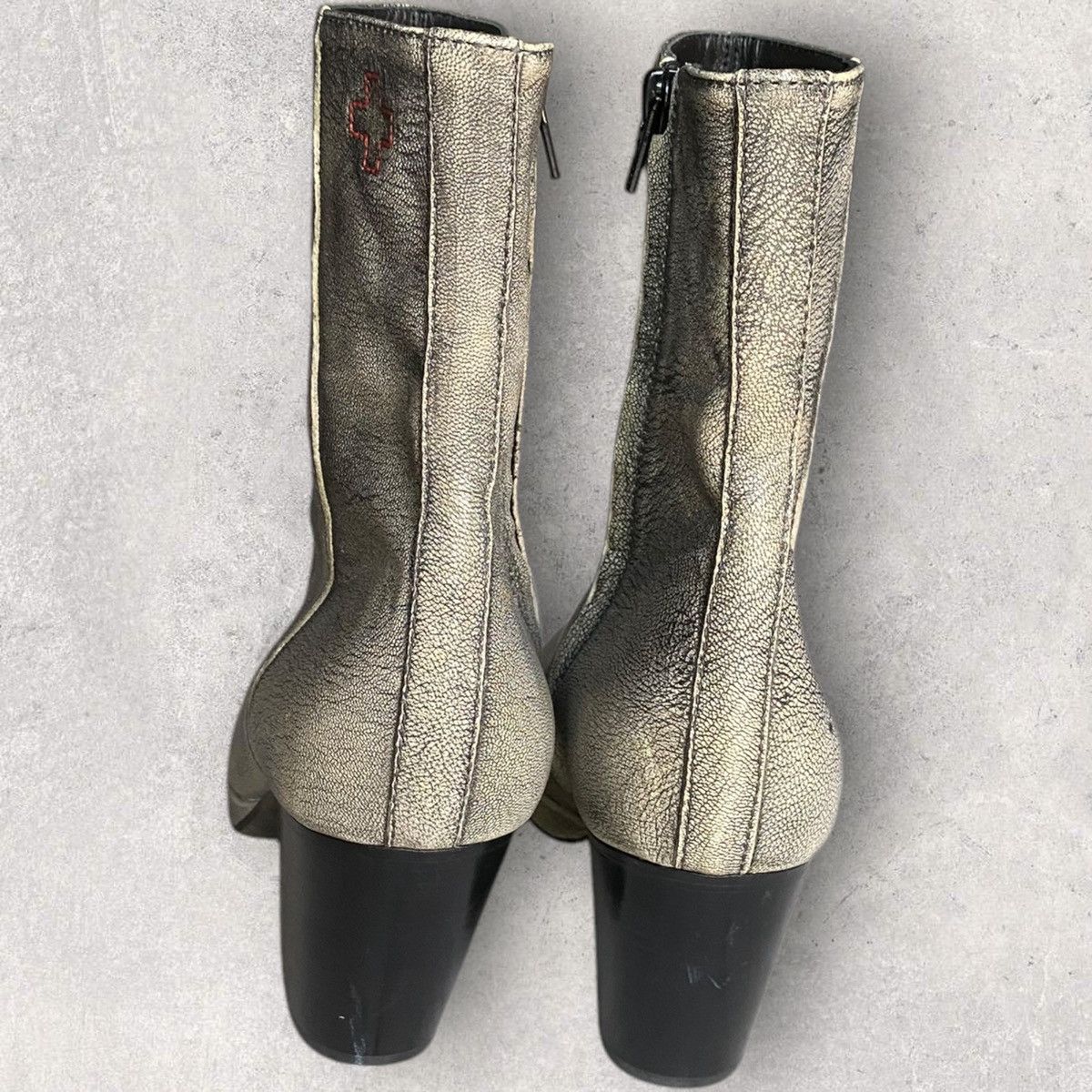 A.F. Vandevorst Side Zip Cuban Heels Boots Size US 10 / IT 40 - 5 Thumbnail