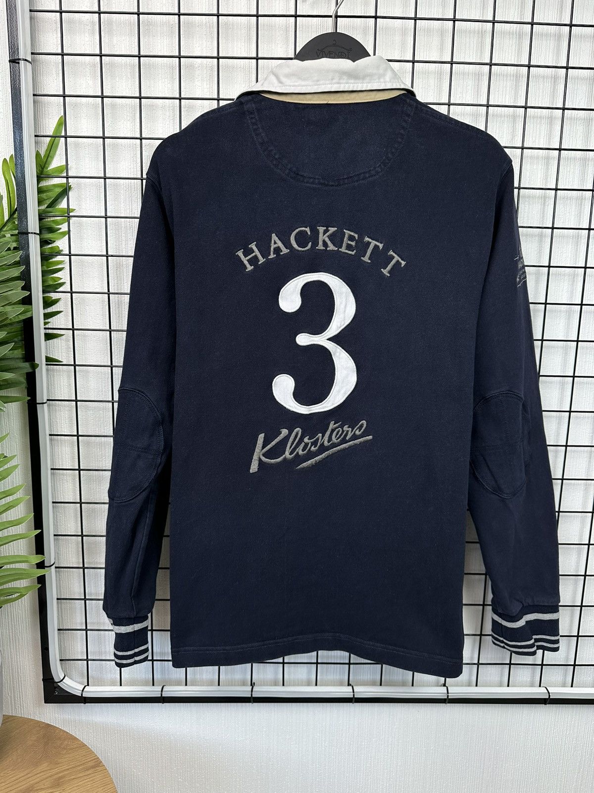 Hackett × Vintage Vintage Hackett London Snow polo team jersey #3 Men L Navy Size US L / EU 52-54 / 3 - 16 Thumbnail