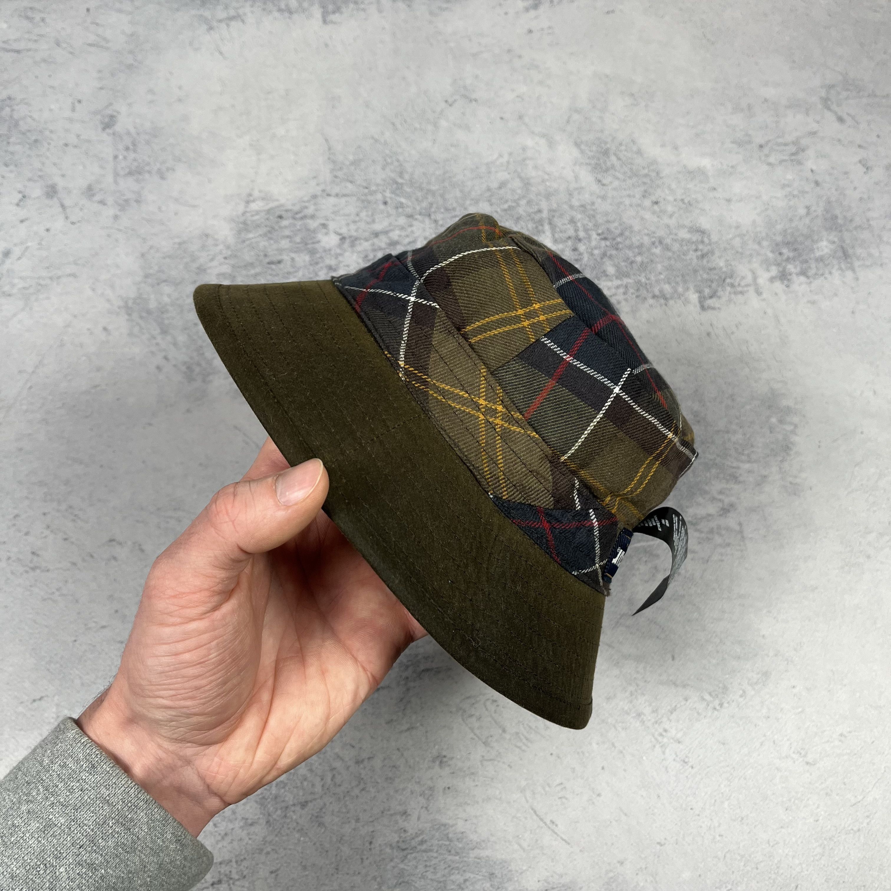 Barbour Barbour Waxed Olive Bucket Hat Size ONE SIZE - 13 Thumbnail