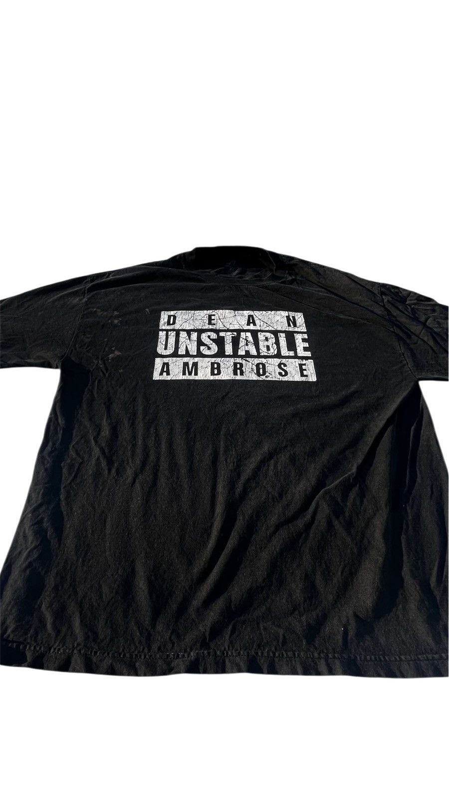 WWE WWE Well Worn Dean UNSTABLE Ambrose Black Graphic T-Shirt Size US XXL / EU 58 / 5 - 4 Thumbnail