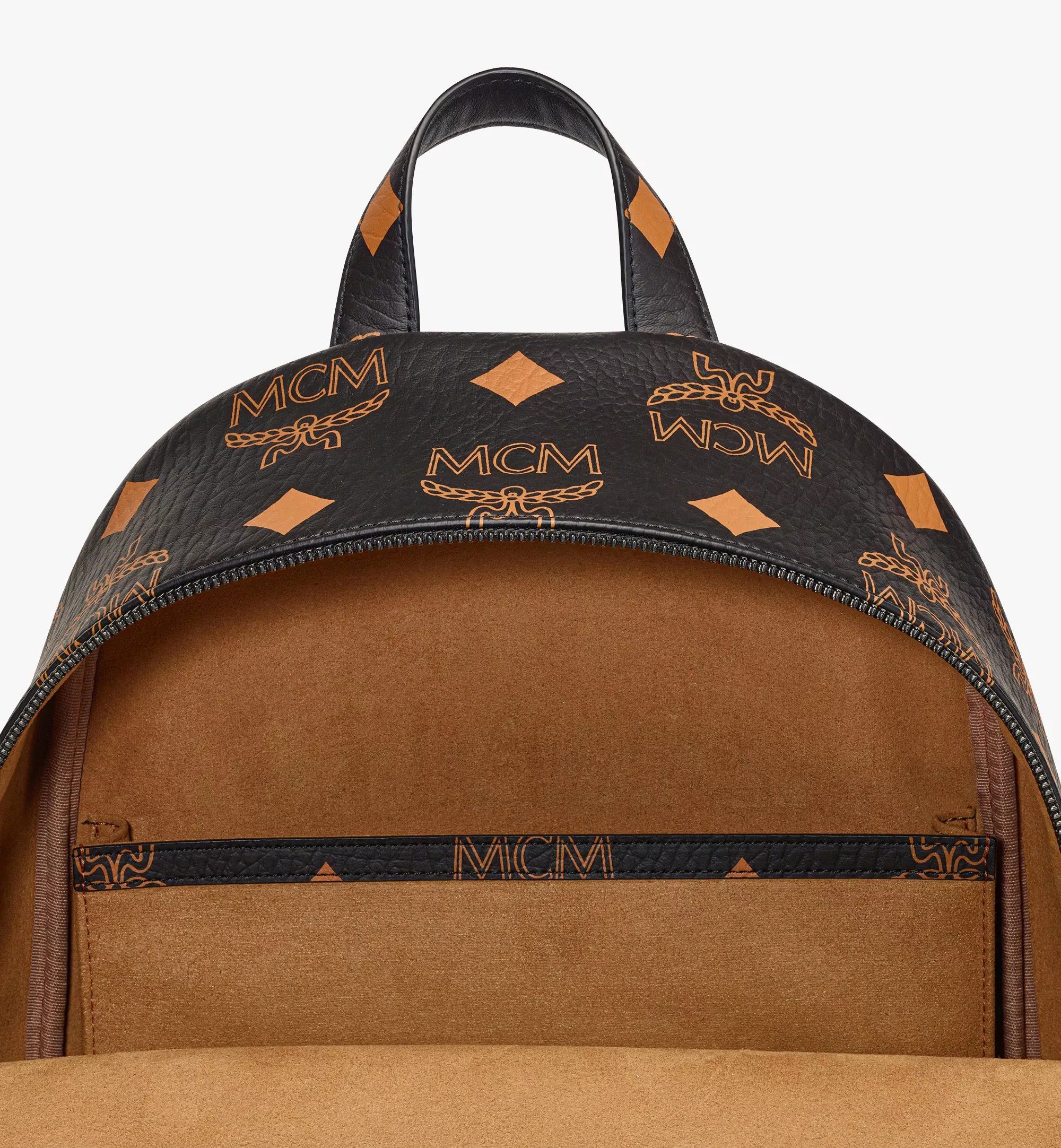 MCM o1mt1gz0125 Size: OS / Unisex Backpack Medium Black/Orange Size ONE SIZE - 4 Thumbnail