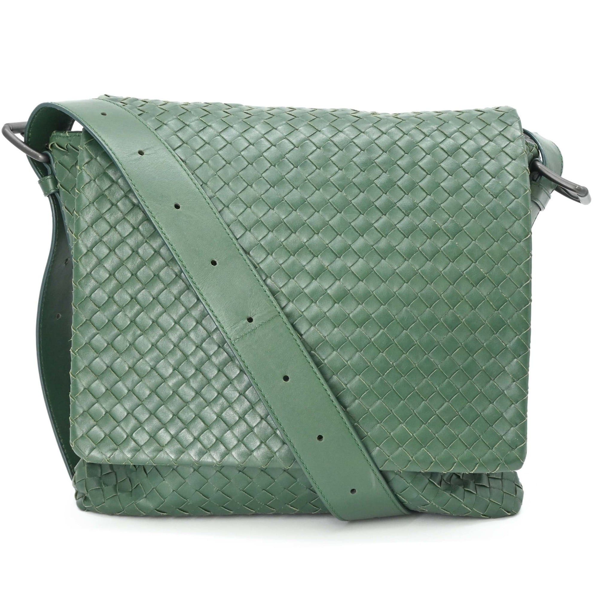 Bottega Veneta BOTTEGA VENETA Intrecciato Crossbody Shoulder Bag, Green Size ONE SIZE - 1 Thumbnail