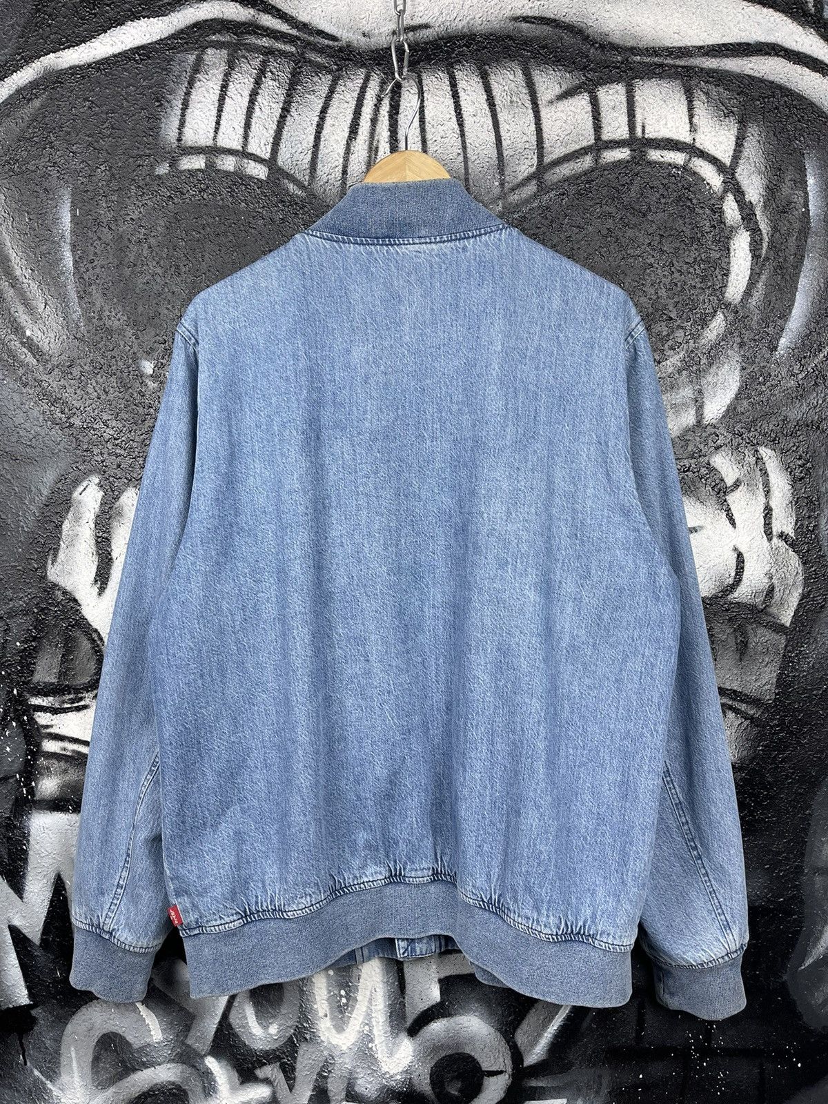 Levi's Vintage Clothing Levi’s Lyon Bomber Retro Mod Denim Jacket Men’s Size L Size US L / EU 52-54 / 3 - 12 Thumbnail