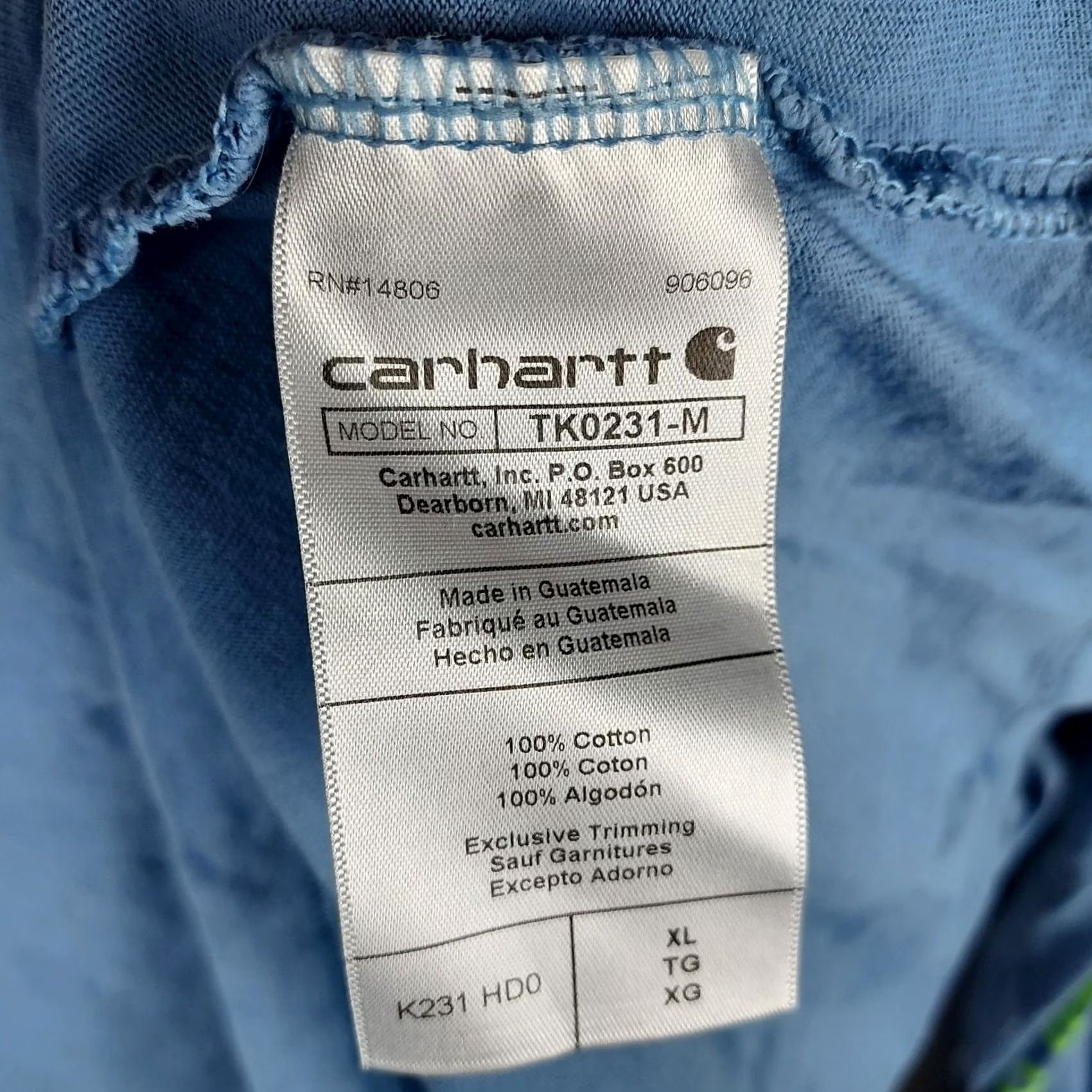 Carhartt VINTAGE Carhartt Men’s XL Loose-Fit Long-Sleeve Shirt Size US XL / EU 56 / 4 - 4 Thumbnail