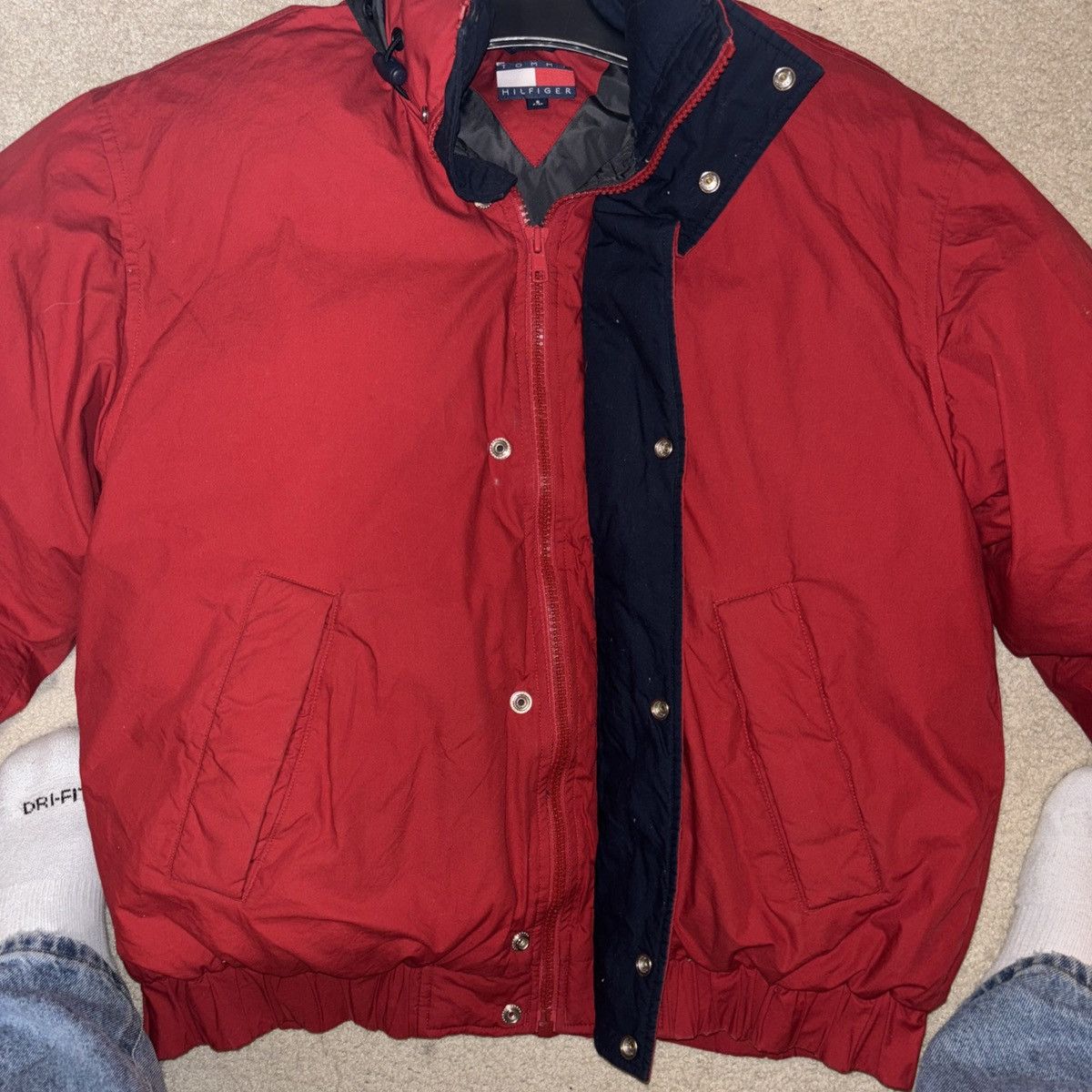 Tommy Hilfiger TOMMY HILFIGER Flag Patch Puffer Sailing Jacket Red SZ Small Size US S / EU 44-46 / 1 - 2 Thumbnail