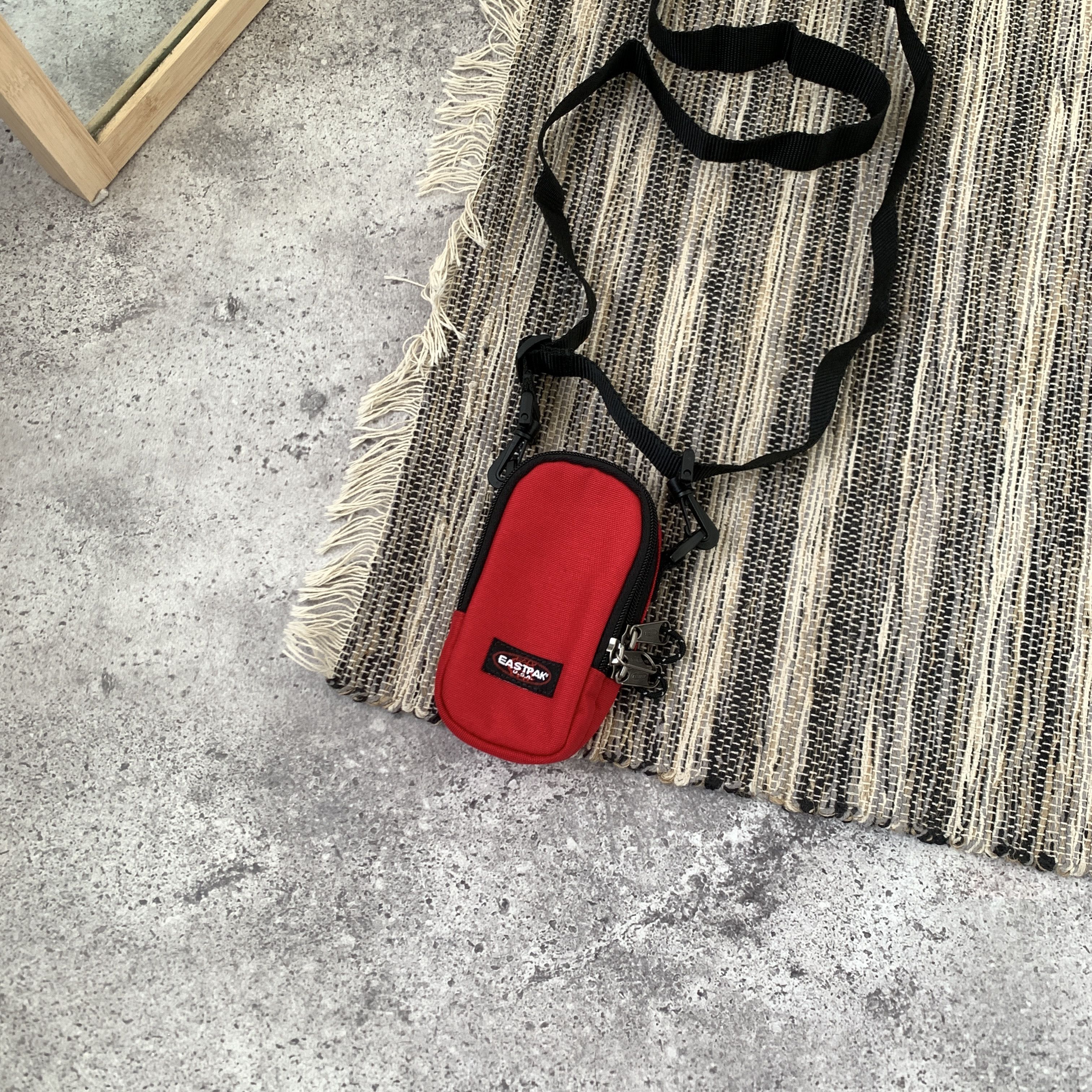 Eastpak Red Mini Small Crossbody Belt Bag, Men's