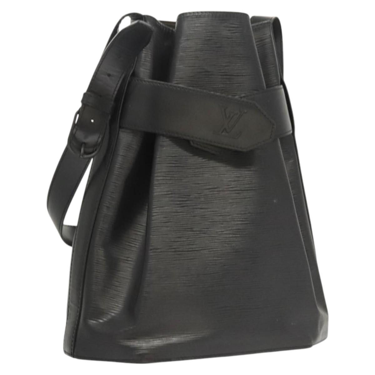 Louis Vuitton Epi Sac Depaule Gm Shoulder Bag Black M80155 Lv Auth 124212, Women's