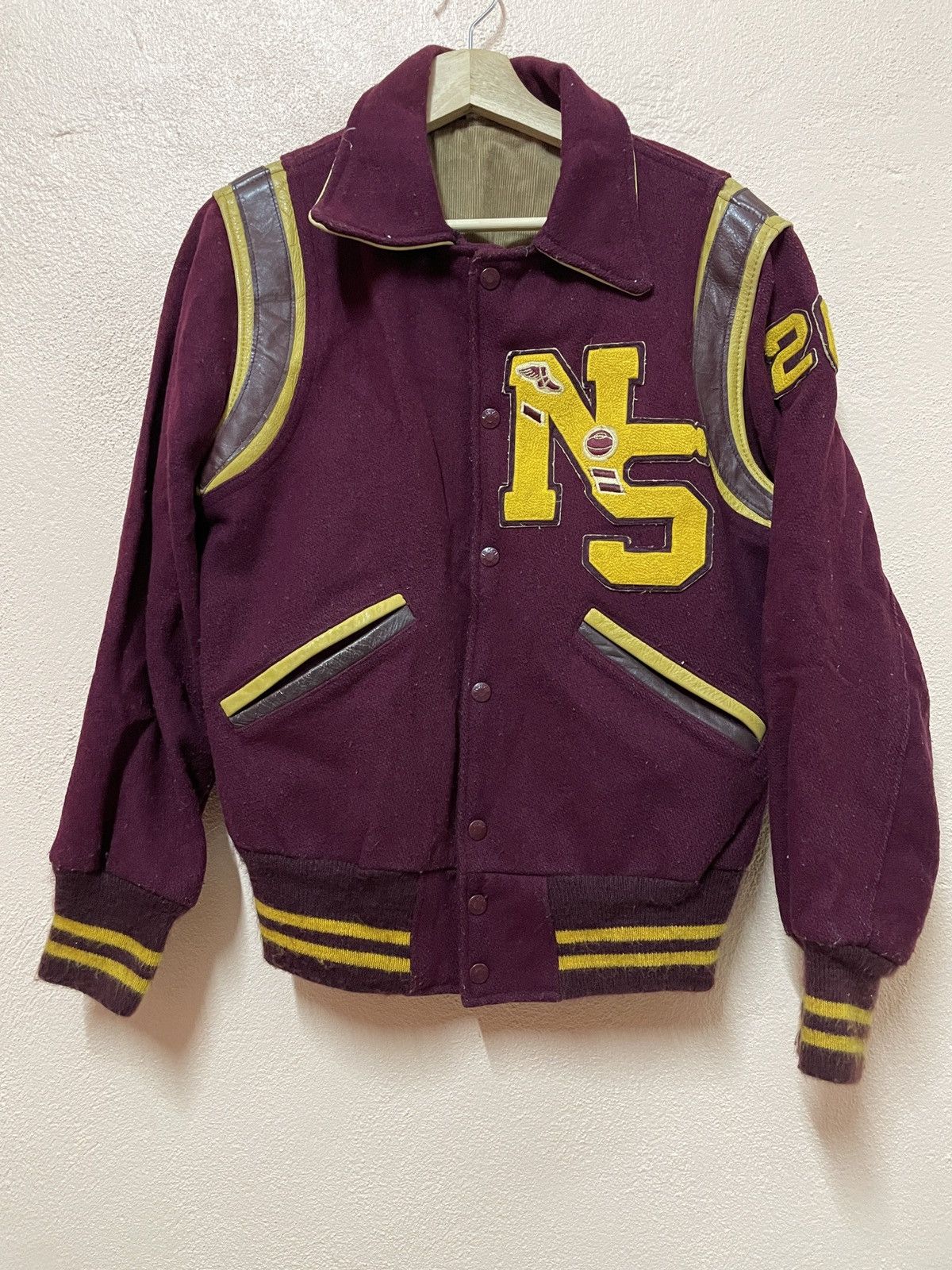 Vintage Vintage 60’s Kaye Bros Varsity Letterman Jacket Distressed Size US S / EU 44-46 / 1 - 9 Thumbnail