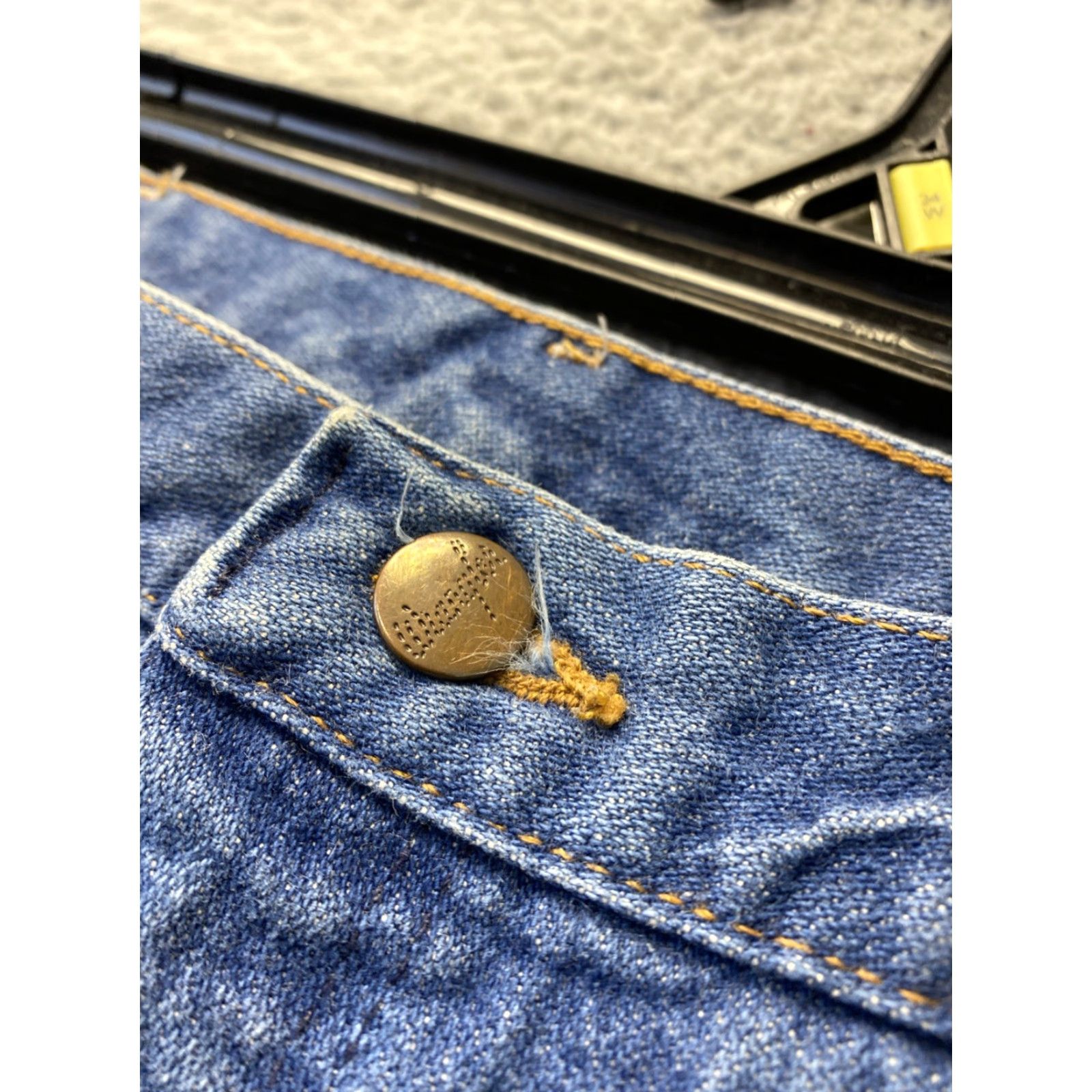 Wrangler VINTAGE Wrangler Jeans Men Denim Straight Slim 33x34 Blue 5-Pocket Design Mens Size US 34 / EU 50 - 3 Thumbnail