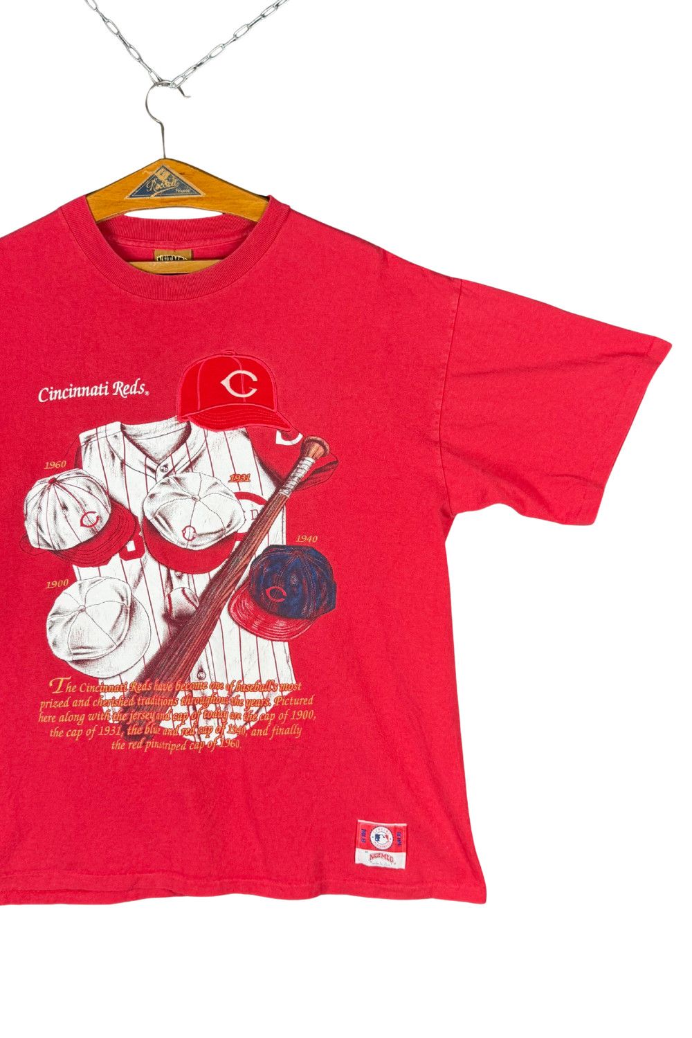 Nutmeg 1990s Nutmeg Mills × MLB “Cincinnati Reds History” Tee Size US XL / EU 56 / 4 - 7 Thumbnail