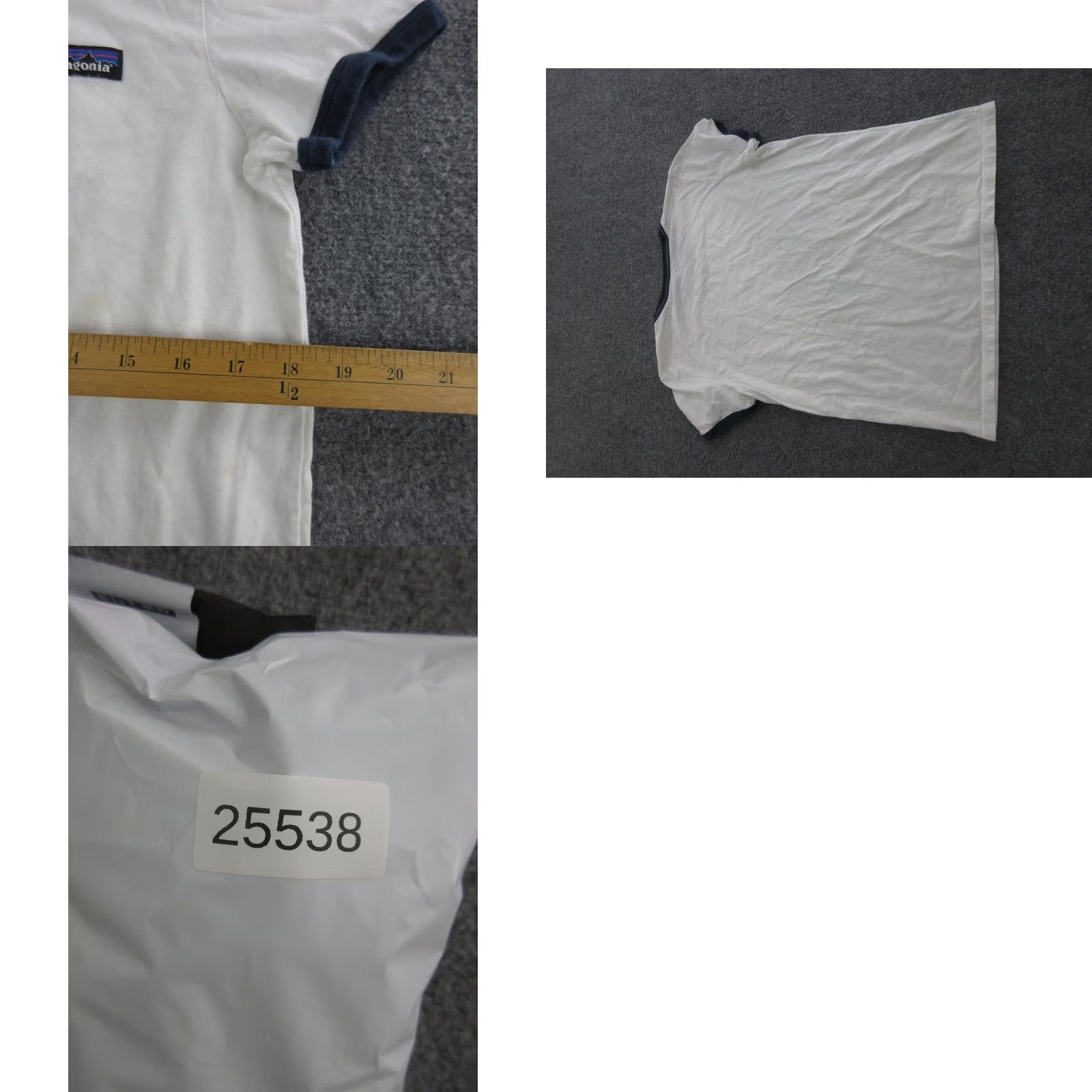 Patagonia Patagonia Shirt Mens Medium White Short Sleeve Crew Neck Ringer Tee Organic Cotton Jersey Casual Size US M / EU 48-50 / 2 - 8 Thumbnail