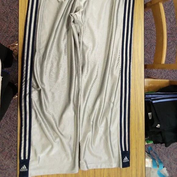 Adidas Vintage Adidas 3 Stripe Snap Button Sweat Pants Joggers Size US 32 / EU 48 - 3 Thumbnail