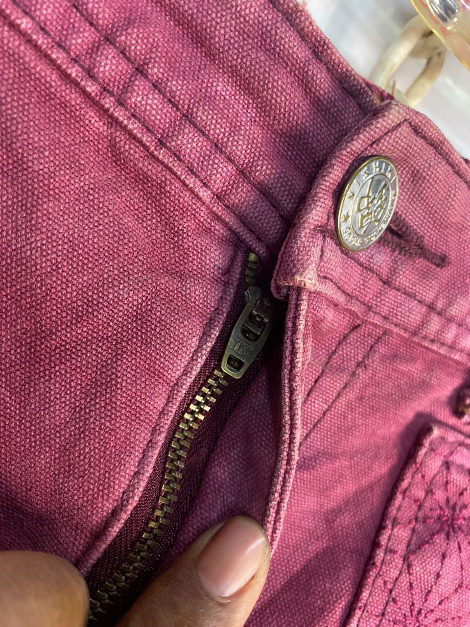Designer × Japanese Brand Nishiki oriental brand sashiko distressed denim pants Size US 37 - 9 Thumbnail