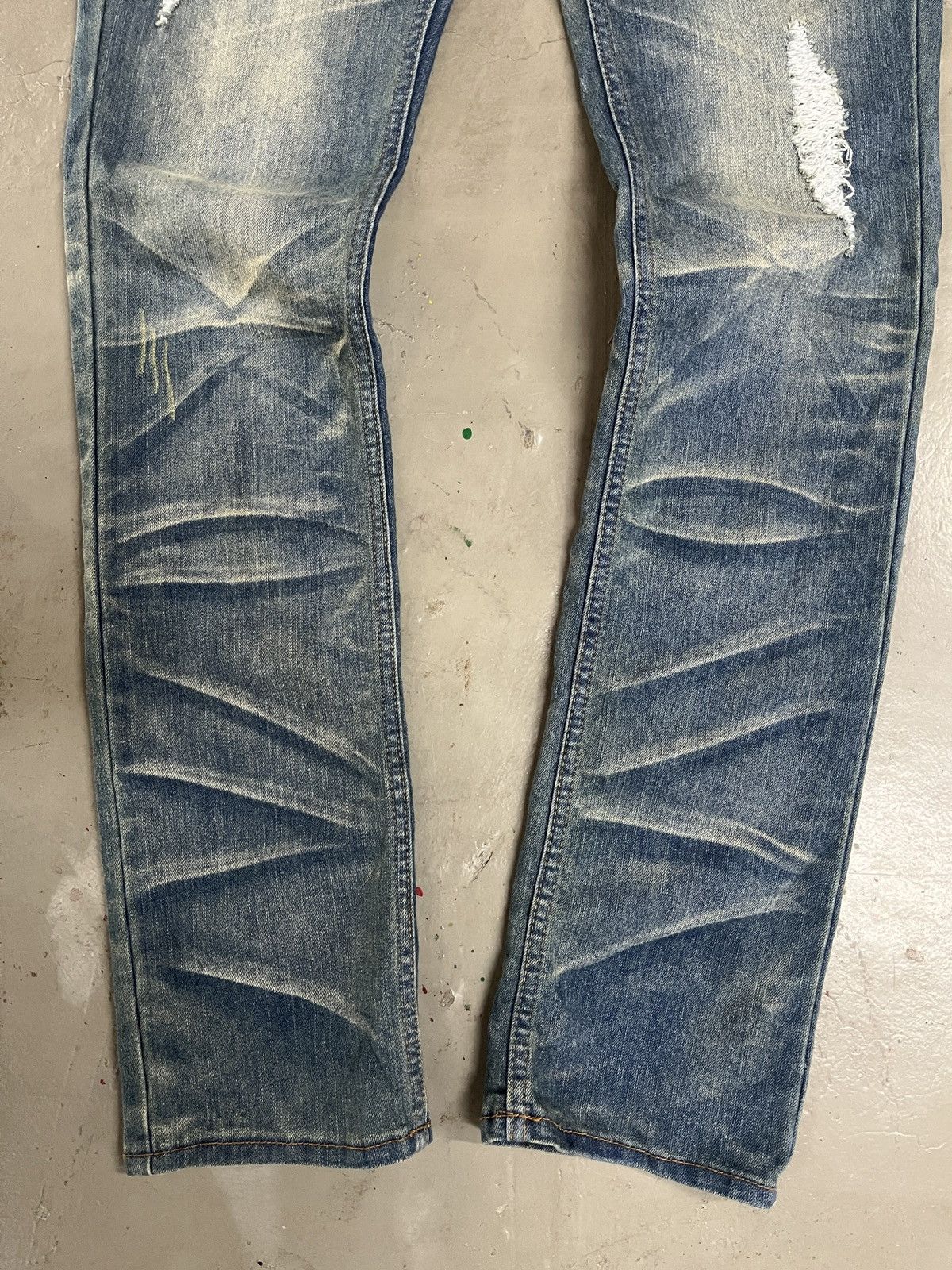 If Six Was Nine GRAIL CAVARI A MUD MAX WASHED DISTRESSED COTTON PANT Size US 30 / EU 46 - 6 Thumbnail
