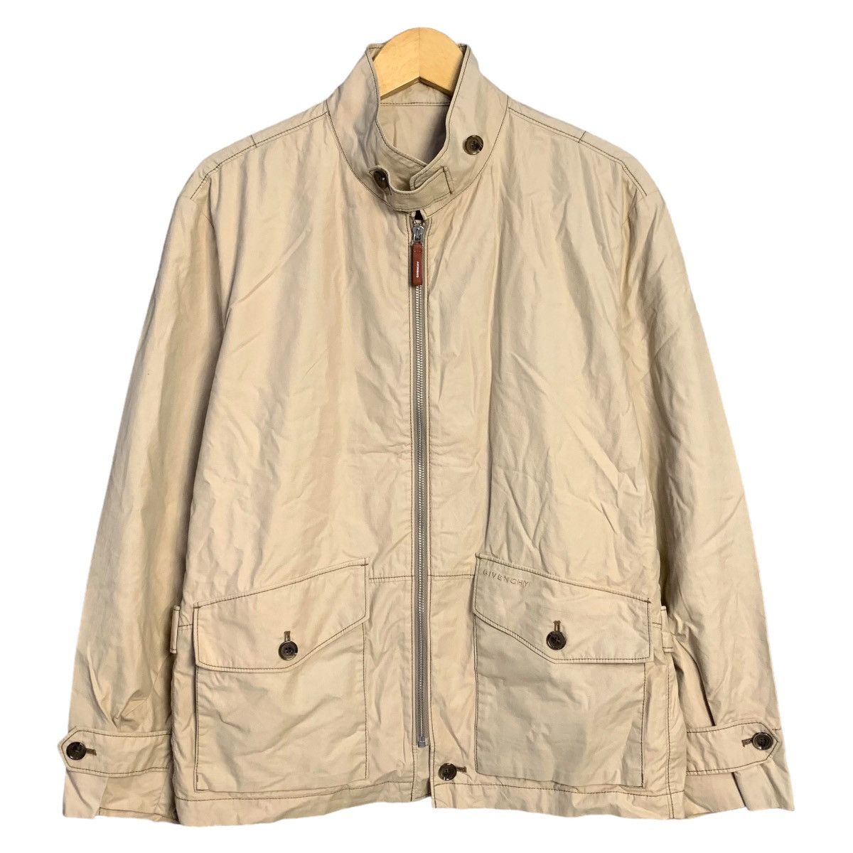 image of Vintage Givenchy Two Pocket Jacket in Cream, Men's (Size Large)