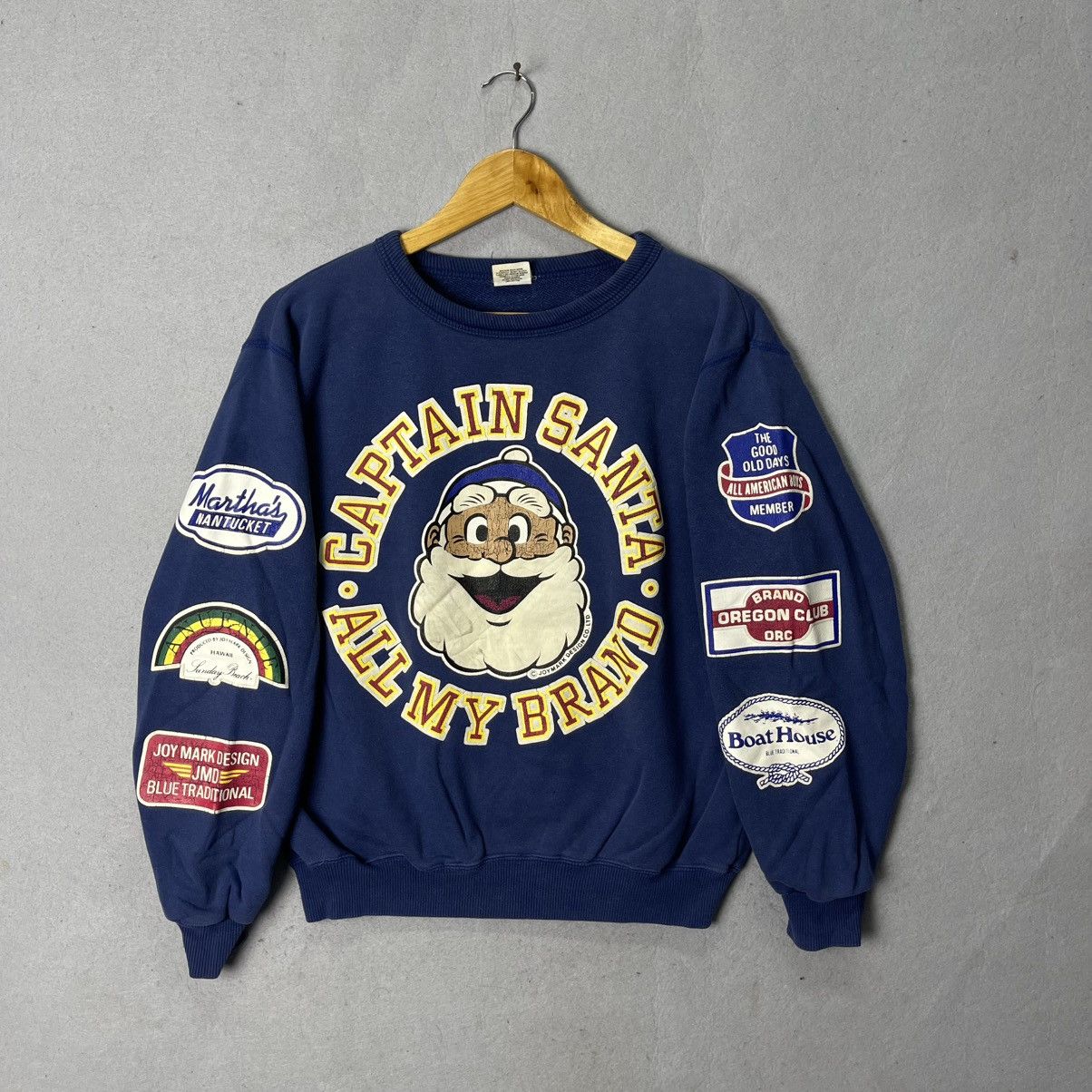 Japanese Brand Captain Santa “All My Brand” Patchwork Crewneck Sweatshirt Size US M / EU 48-50 / 2 - 1 Thumbnail