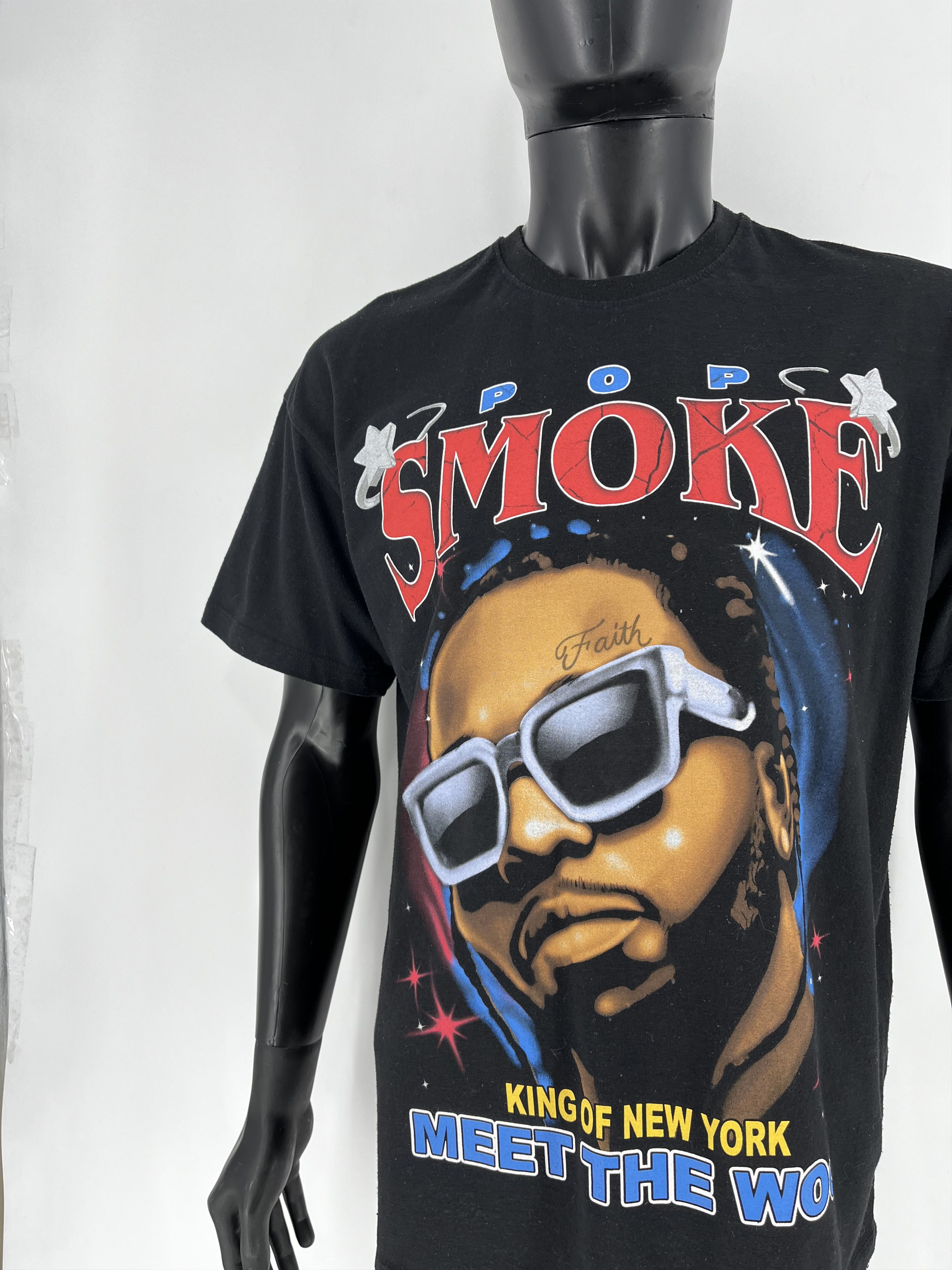 Band Tees × Vintage Vintage Y2K Pop Smoke King Of New York T-Shirt Rap Size US M / EU 48-50 / 2 - 6 Thumbnail