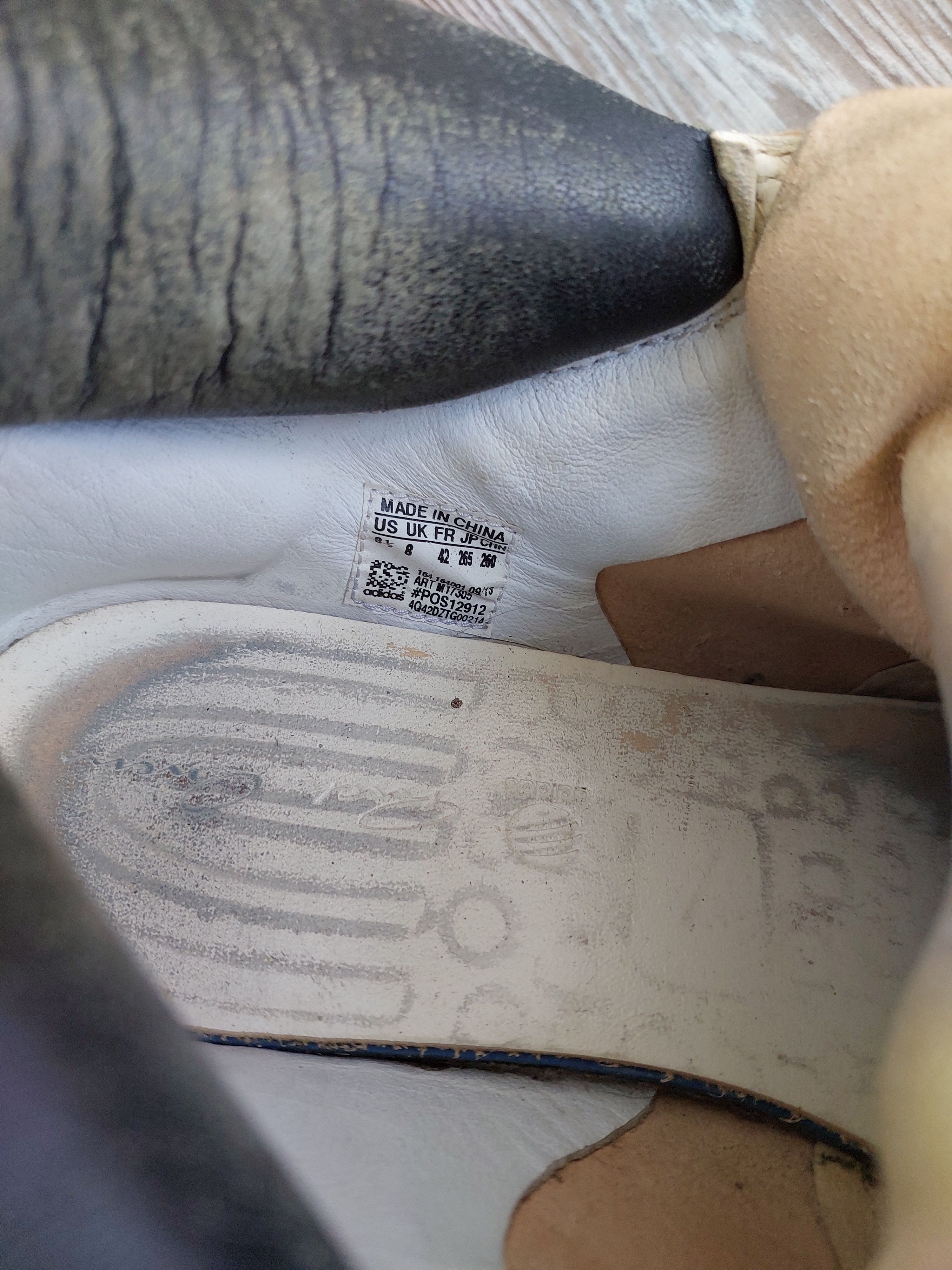 Adidas × Rick Owens Adidas x Rick Owens 'Ro Runner' sneaker in cream leather. Size US 9 / EU 42 - 10 Thumbnail