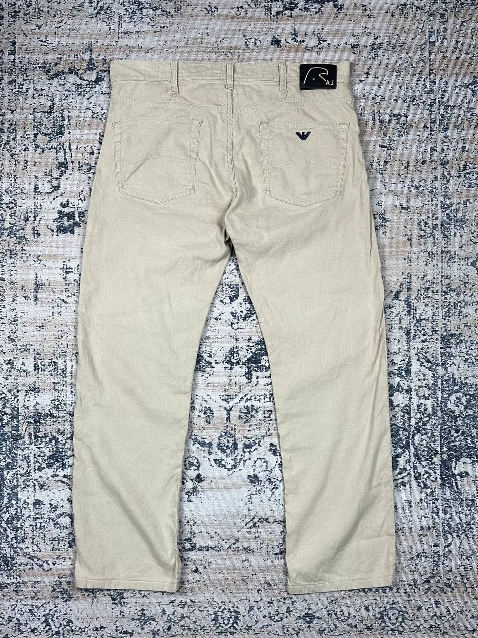 Armani Armani Luxuri Linen Beige Jeans Pants Size US 36 / EU 52 - 1 Thumbnail