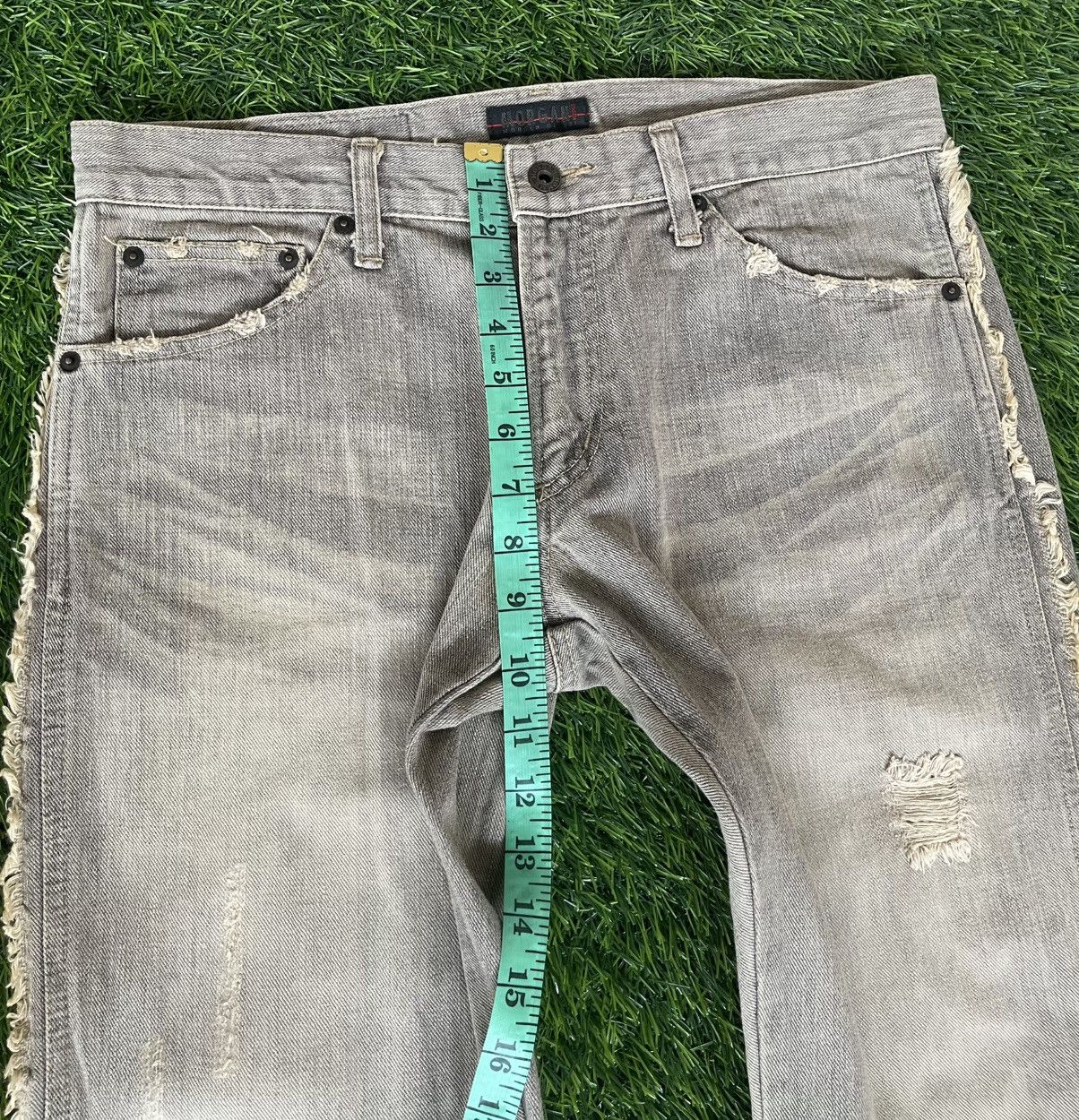 Morgan Homme Vintage’90s🔥MORGAN HOMME🔥Distressed Flared Denim Washed Size US 33 - 8 Thumbnail