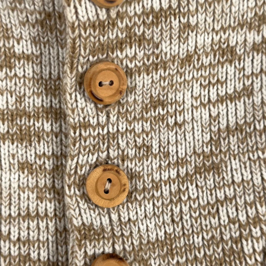 Vintage VINTAGE Campus Sweater Adult LARGE Brown Mock Neck Buttons 80s Army Military Knit Pullover Mens Size US L / EU 52-54 / 3 - 5 Thumbnail