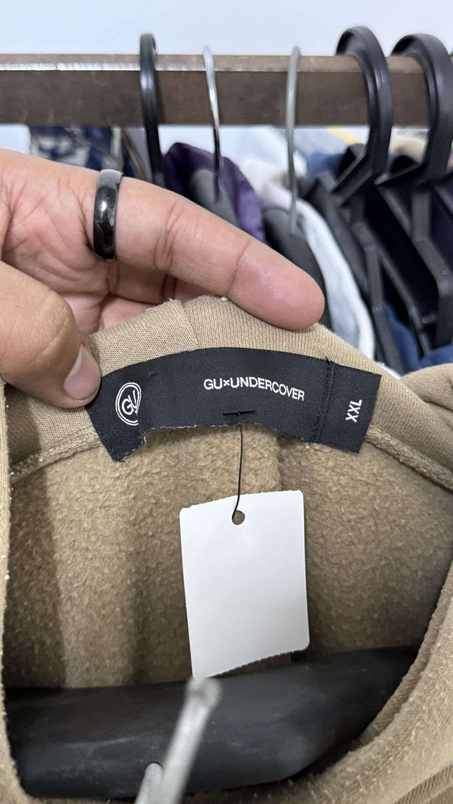 GU × Undercover GU X UNDERCOVER HOODIE BROWN XXL Size US XXL / EU 58 / 5 - 6 Thumbnail