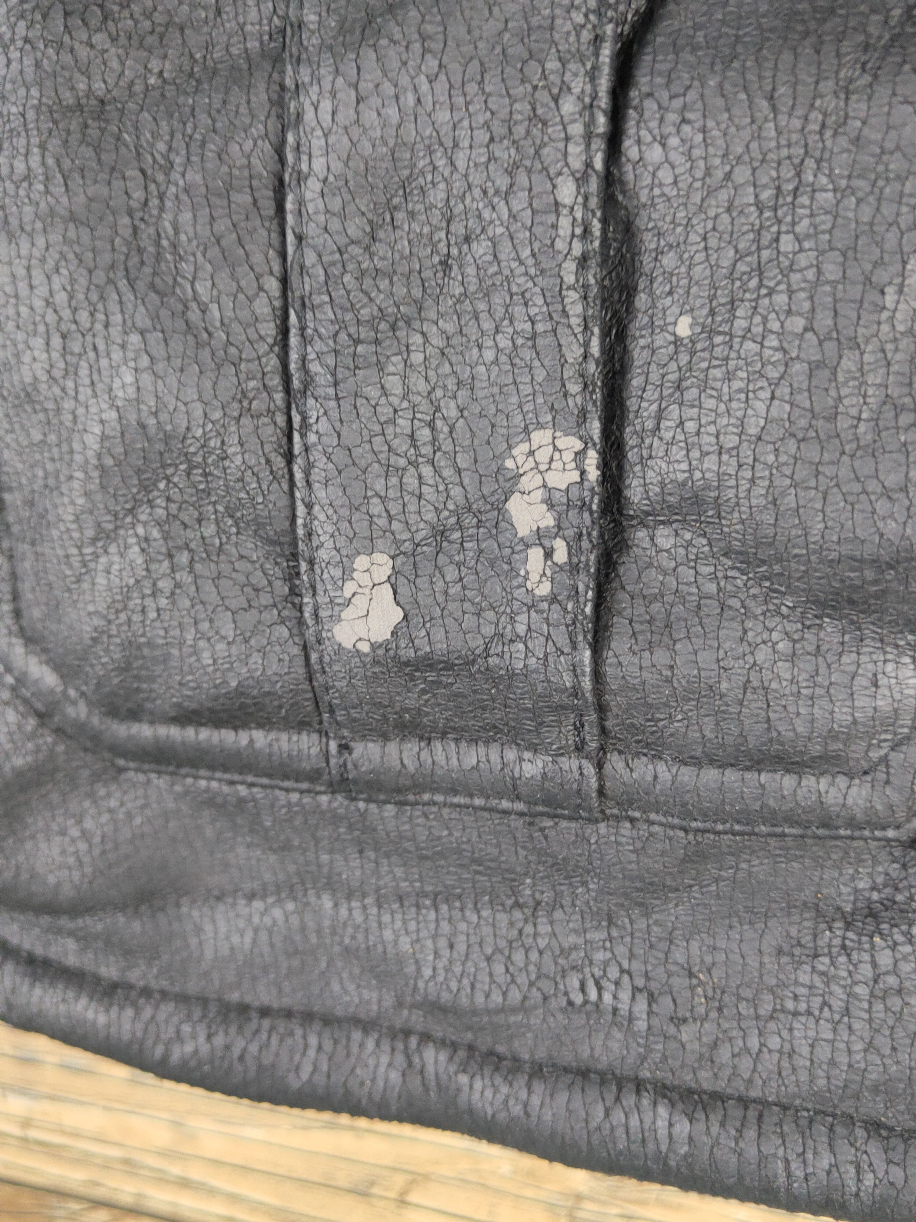 Japanese Brand Dollhouse Black Hoodie fur shaggy Leather Jackets #W1117 Size S / US 4 / IT 40 - 7 Thumbnail