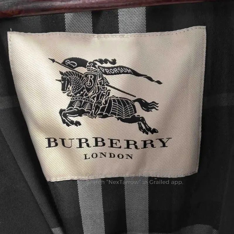 Burberry Burberry Black Long Cotton Trench Coat. Size L / US 10 / IT 46 - 3 Thumbnail