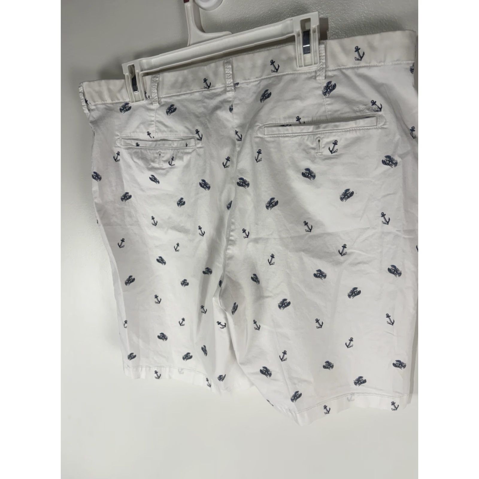 Izod IZOD Saltwater Stretch Chino Shorts Men’s Size 38 White Nautical Geometric Size US 38 / EU 54 - 3 Thumbnail
