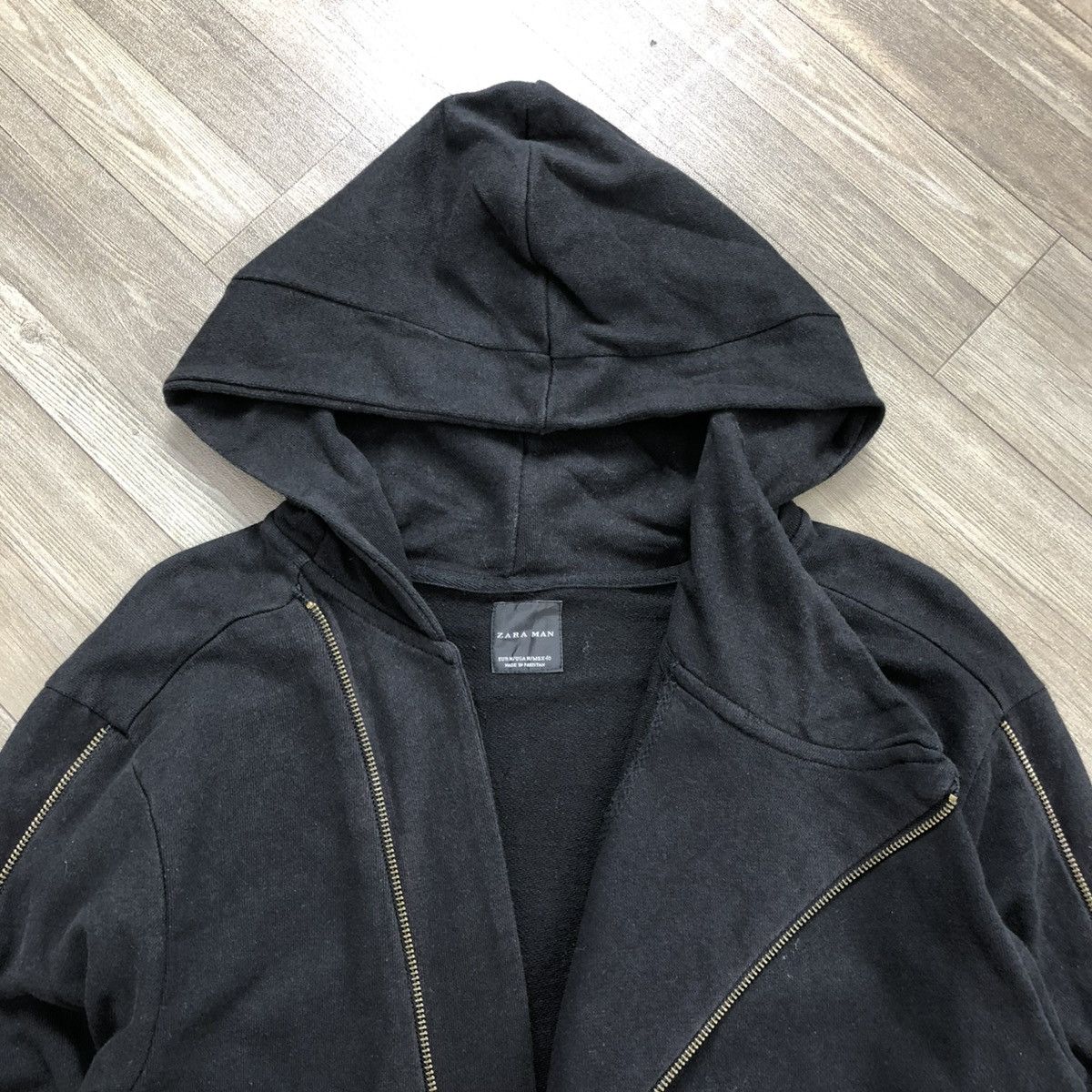 If Six Was Nine 2000s Zara Man Asymatrical Multizipper Jacket Lgb Style Size US M / EU 48-50 / 2 - 6 Thumbnail