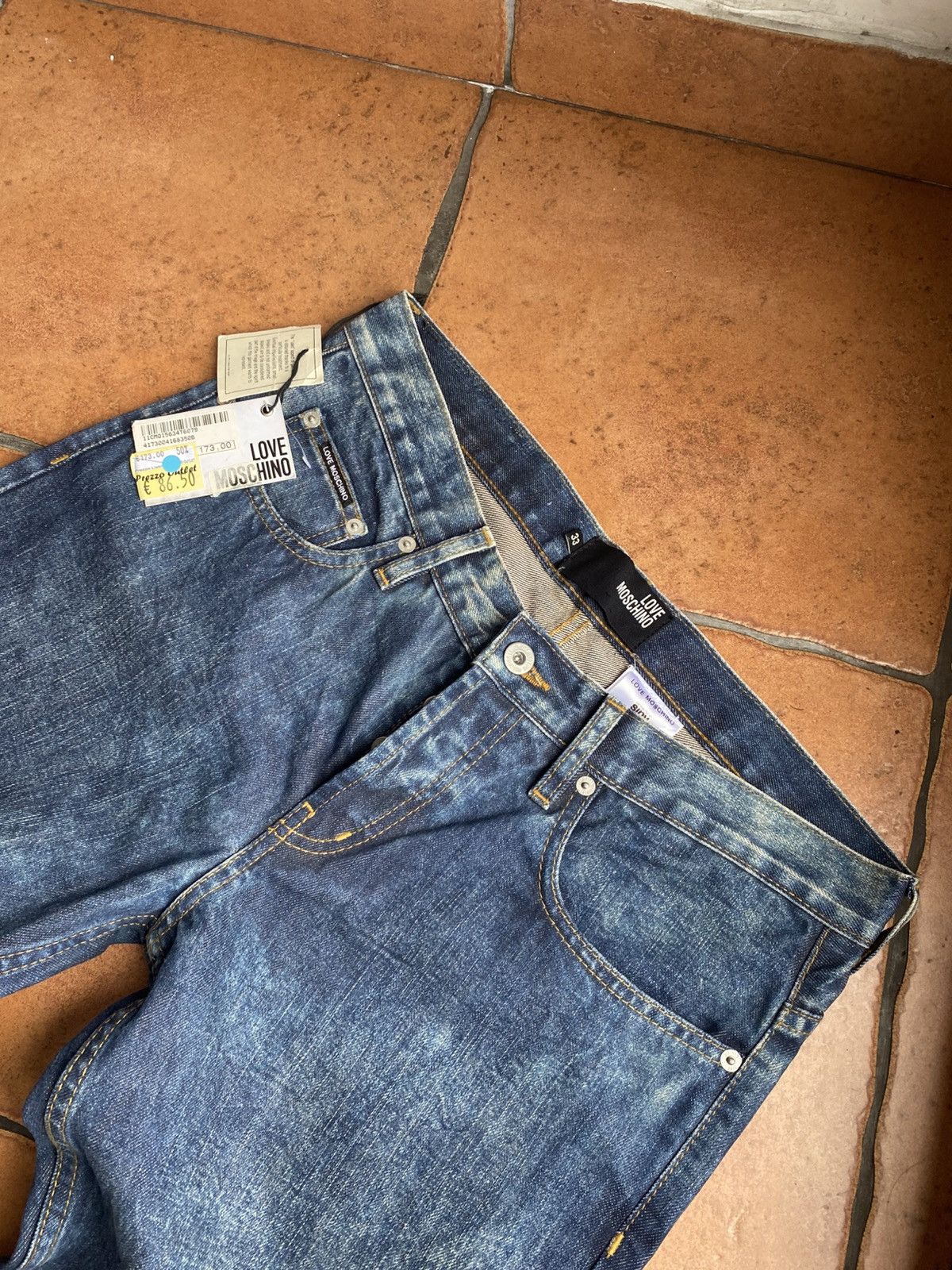 Love Moschino Love Moschino Luxury jeans women new blue Size 33" - 3 Thumbnail