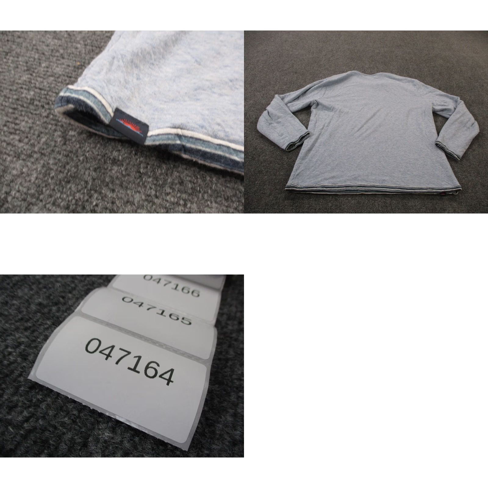 Faherty Faherty Sweatshirt Men M Blue Striped Reversable Pullover Crew Neck Hooded Pockets Thermal Casual Shirt Pullover Mens Clothing Size US M / EU 48-50 / 2 - 8 Thumbnail