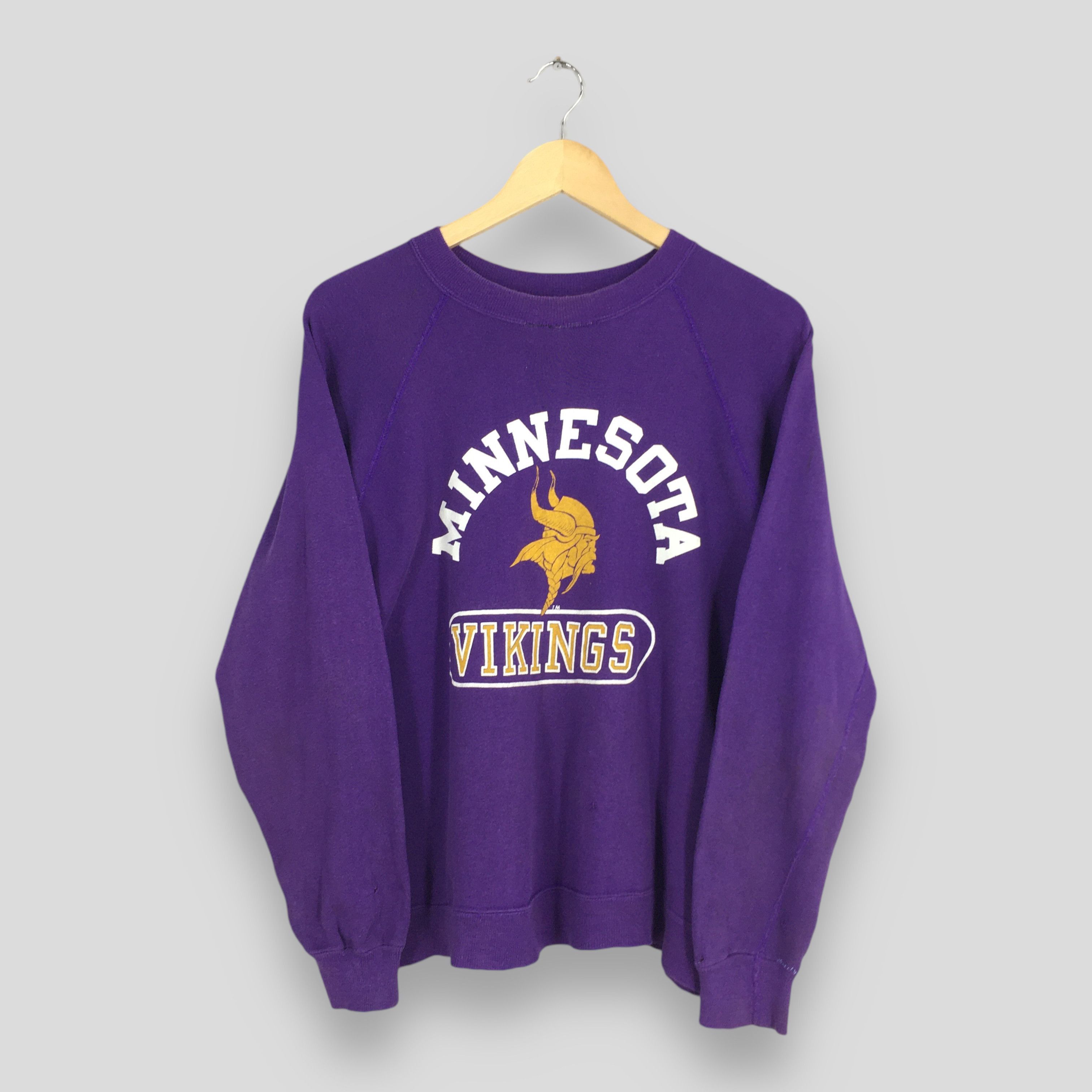 NFL × Vintage Vintage 1980s Minnesota Vikings NFL Sweatshirt Medium Size US M / EU 48-50 / 2 - 1 Thumbnail