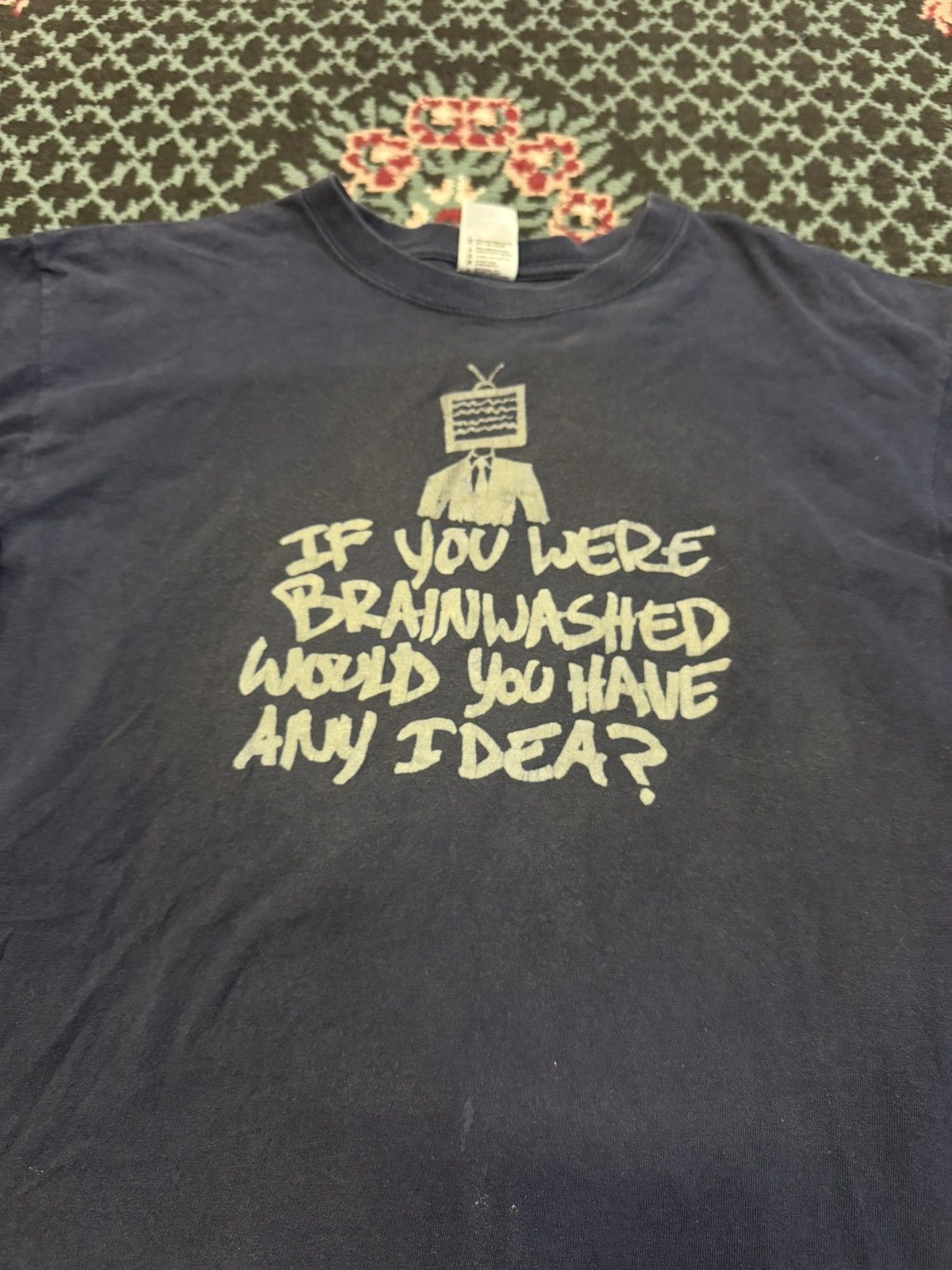 Vintage Vintage 90s y2k if you were Brainwashed grunge skate Tee Size US L / EU 52-54 / 3 - 2 Thumbnail