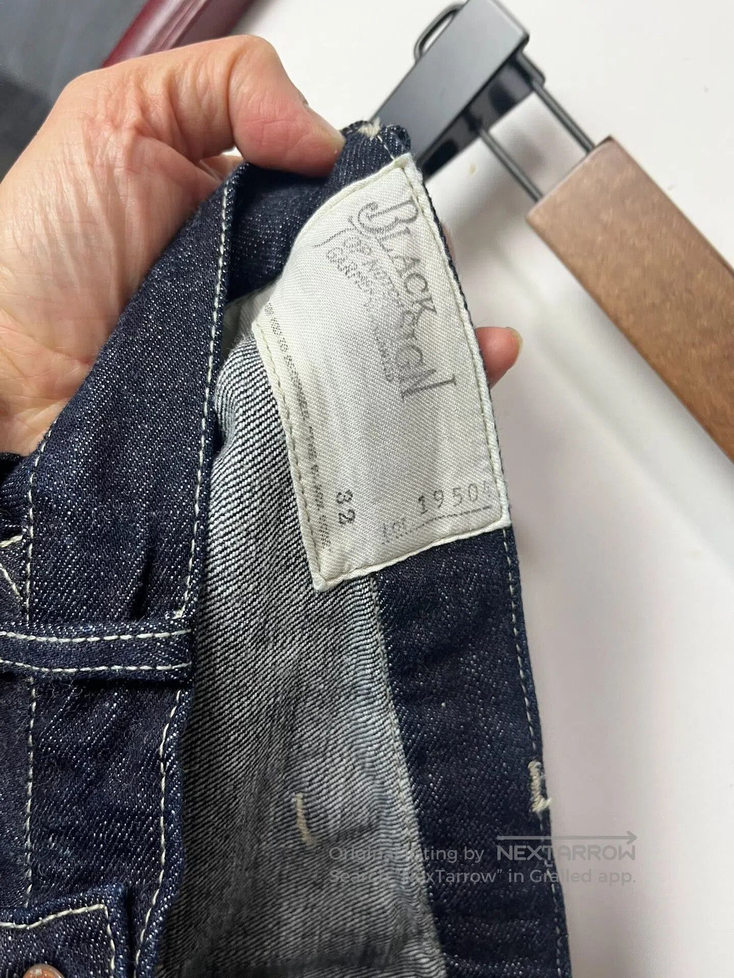 BLACK SIGN Black Sign High-Waisted Straight Leg Jeans. Size US 32 / EU 48 - 6 Thumbnail