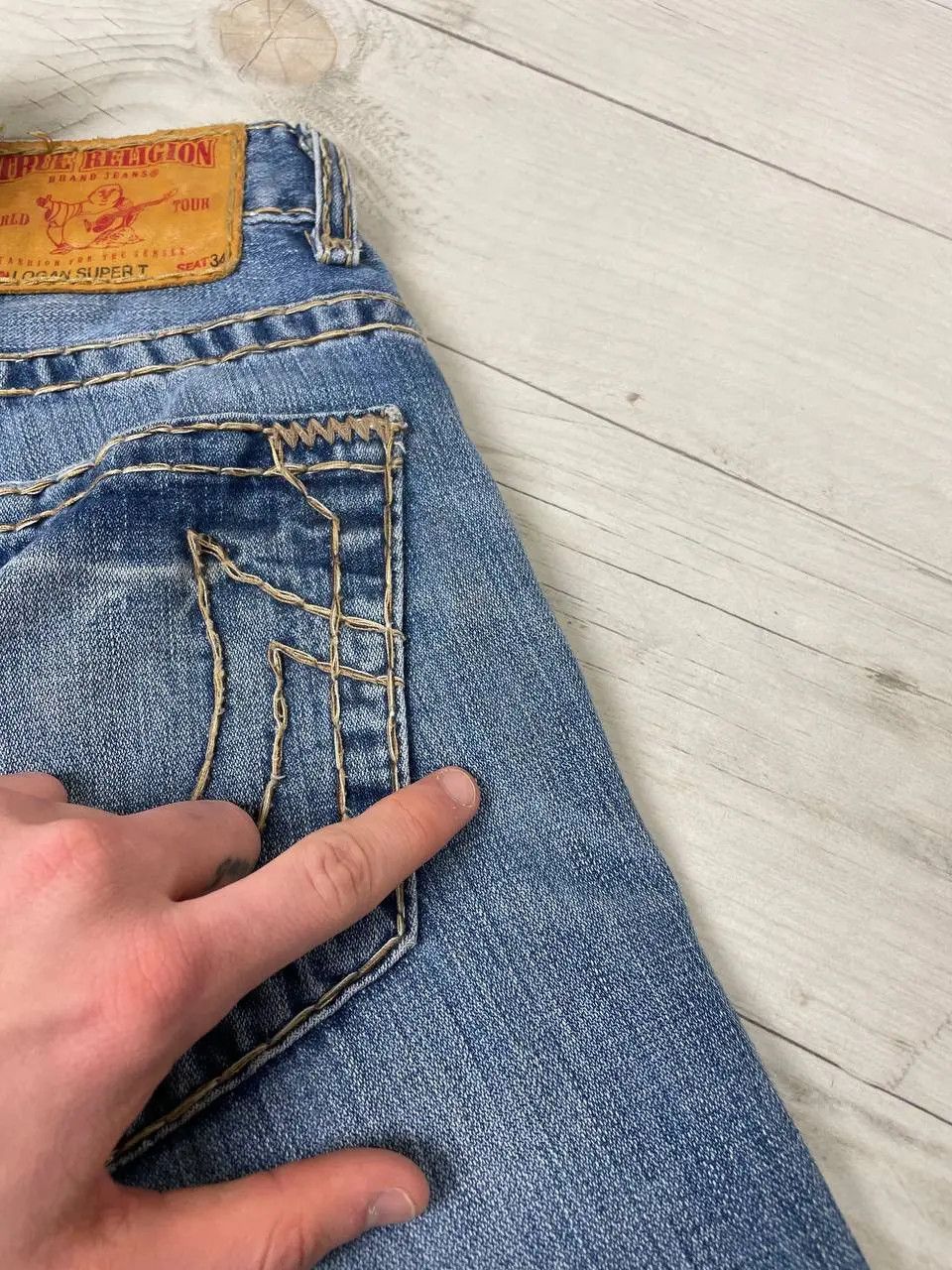 True Religion Vintage True Religion Logan Super T Denim Jeans 90s USA Size US 30 / EU 46 - 20 Thumbnail