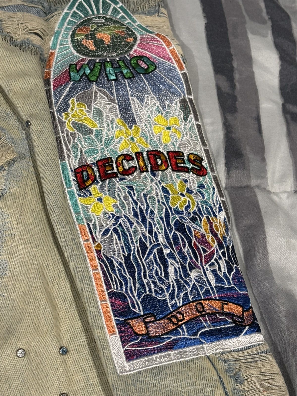 Who Decides War Ev Bravado Who Decides War Stud Distressed Denim Size US 36 / EU 52 - 7 Thumbnail