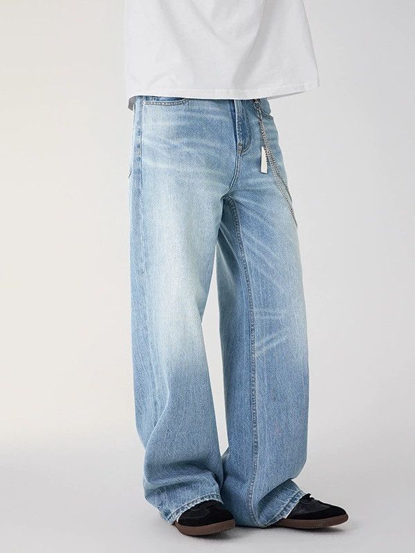 Vintage Men's Casual Loose-Fit Straight-Leg Washed Jeans Size US 32 / EU 48 - 4 Thumbnail