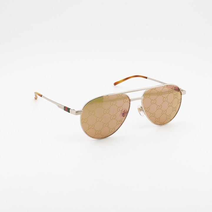 Gucci Gucci GG1679S 002 Sunglasses Shiny Gold Aviator Frame,Yellow Size ONE SIZE - 4 Thumbnail