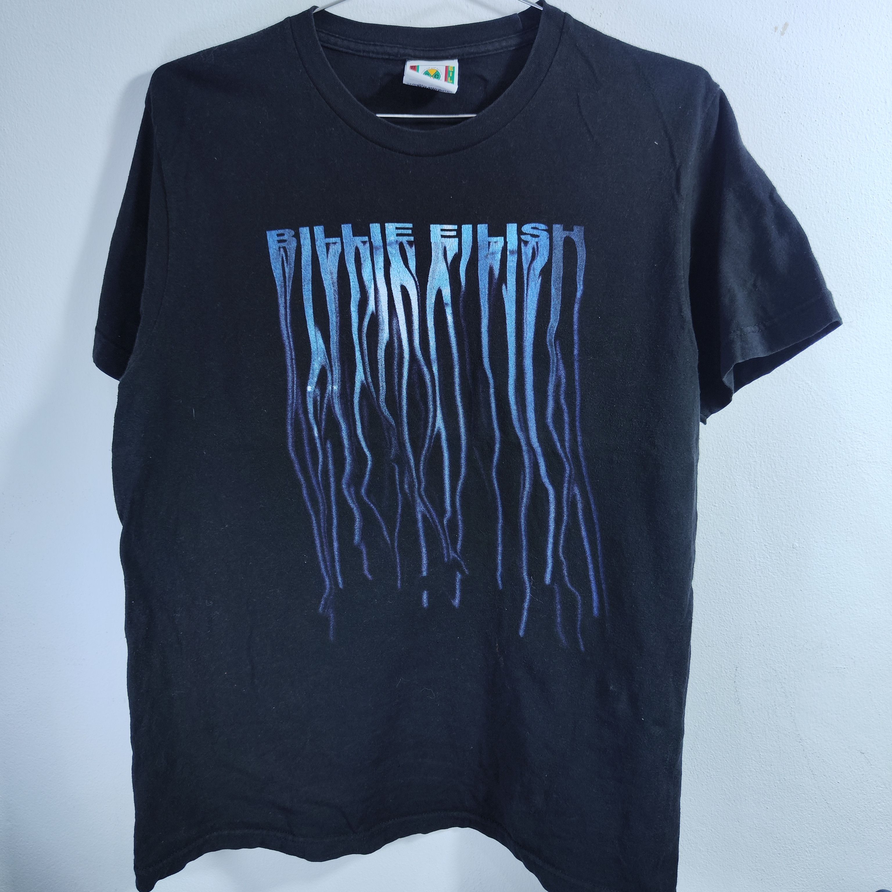 Billie Eilish Band T shirt Blue tear Ya hip Hop ya dig Nation tag Size US M / EU 48-50 / 2 - 1 Thumbnail