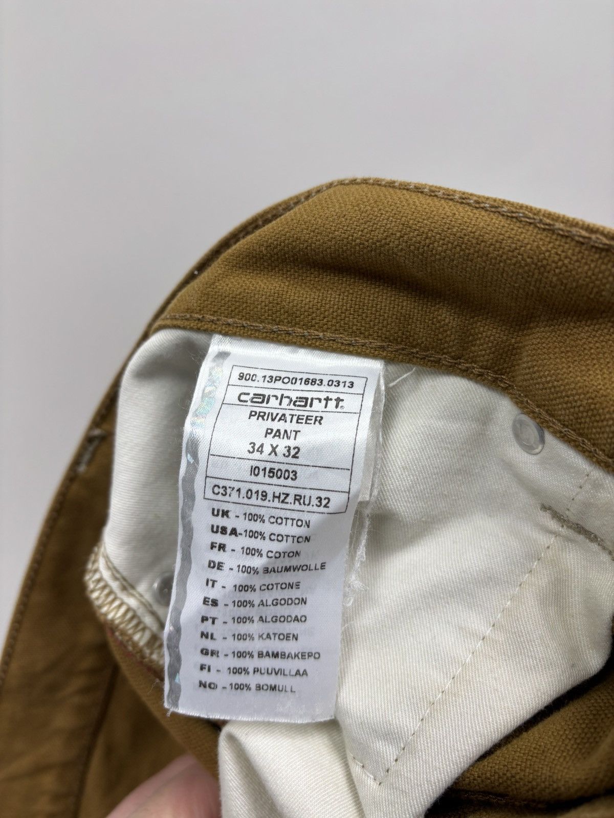 Carhartt Mens jeans Carhartt Size 34x32 Color Brown Size US 34 / EU 50 - 8 Thumbnail