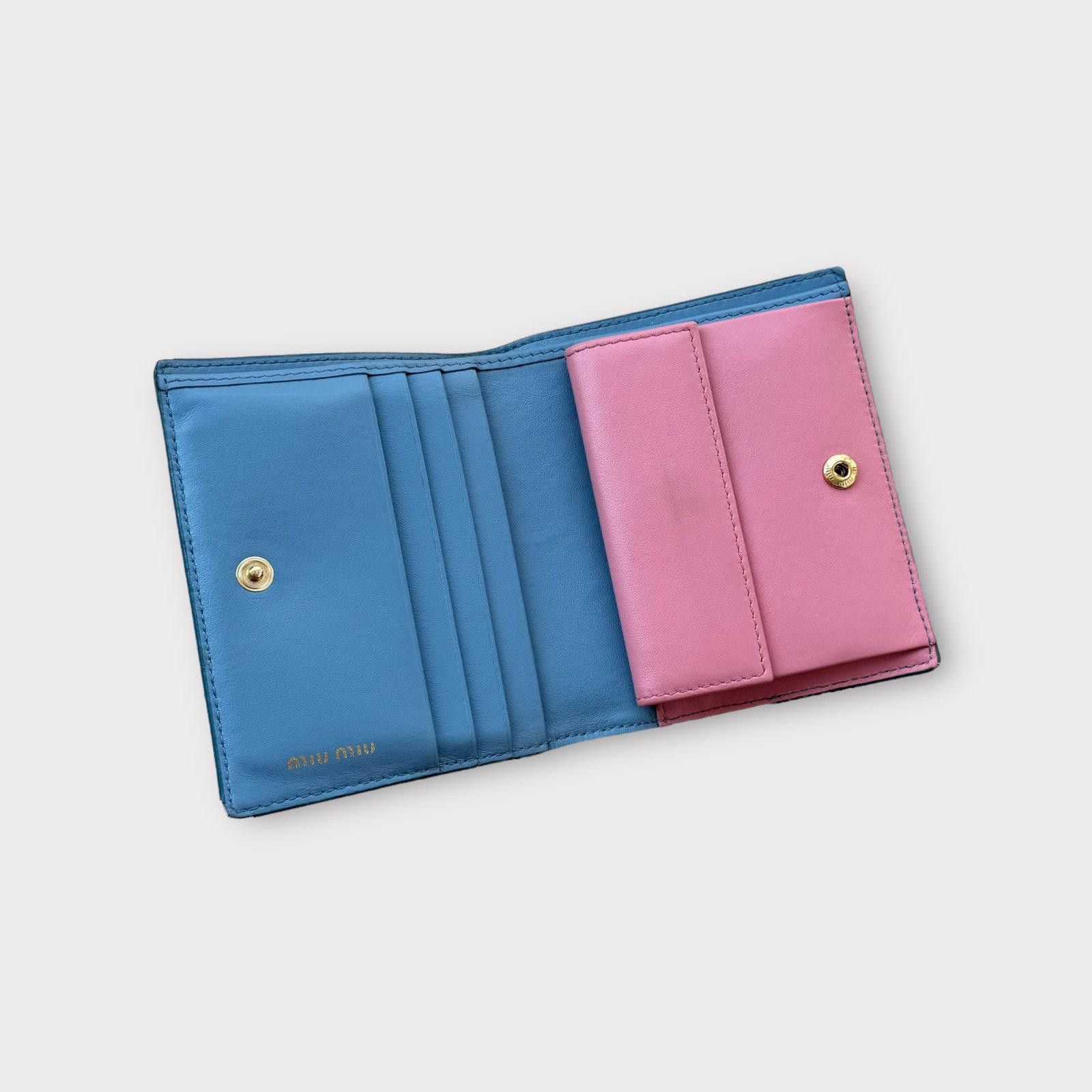 Miu Miu miu miu blue bow wallet Size ONE SIZE - 3 Thumbnail