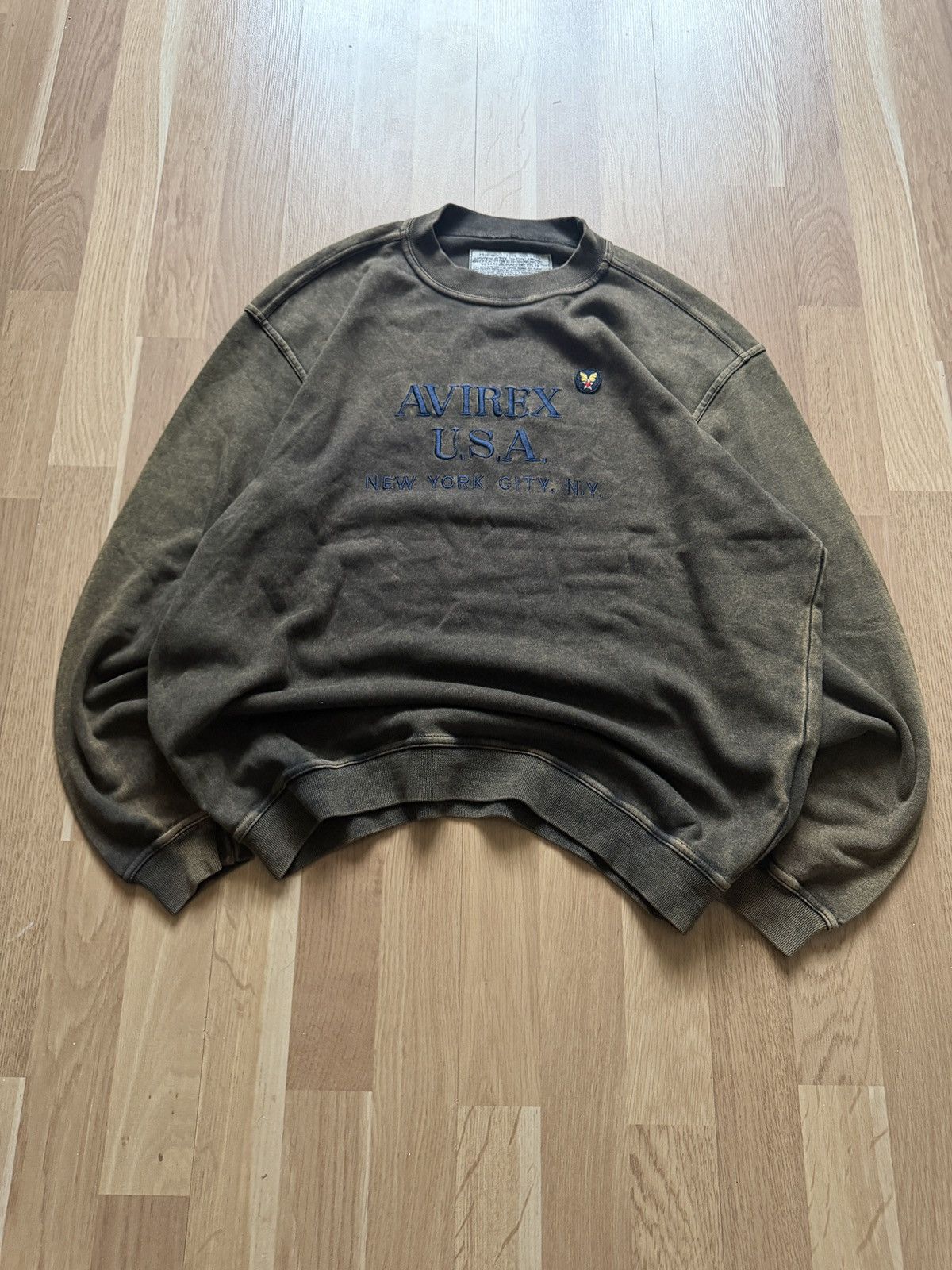 Avirex Vintage avirex faded sweatshirt archive new york 90s Size US L / EU 52-54 / 3 - 1 Thumbnail